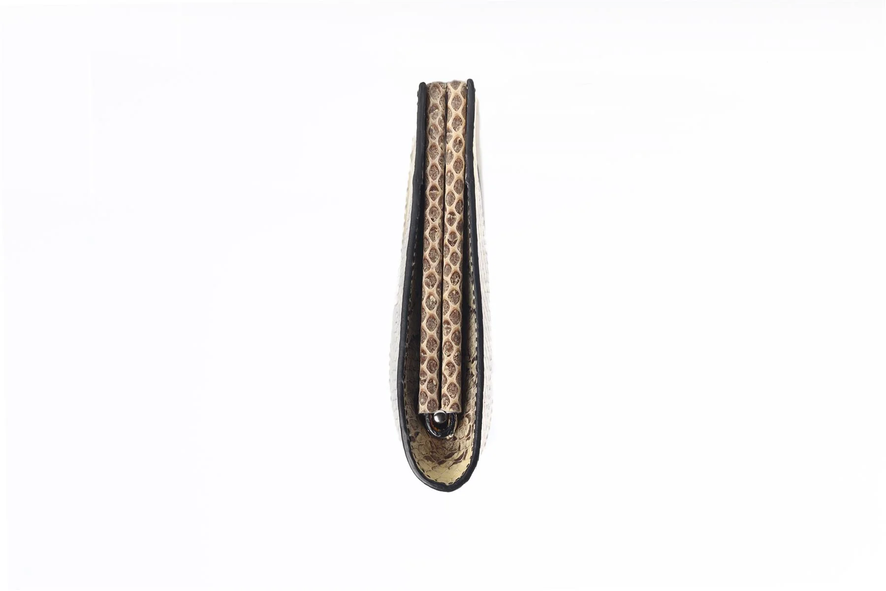 ROGER VIVIER BEIGE BELLE SNAKESKIN CLUTCH - Image 5