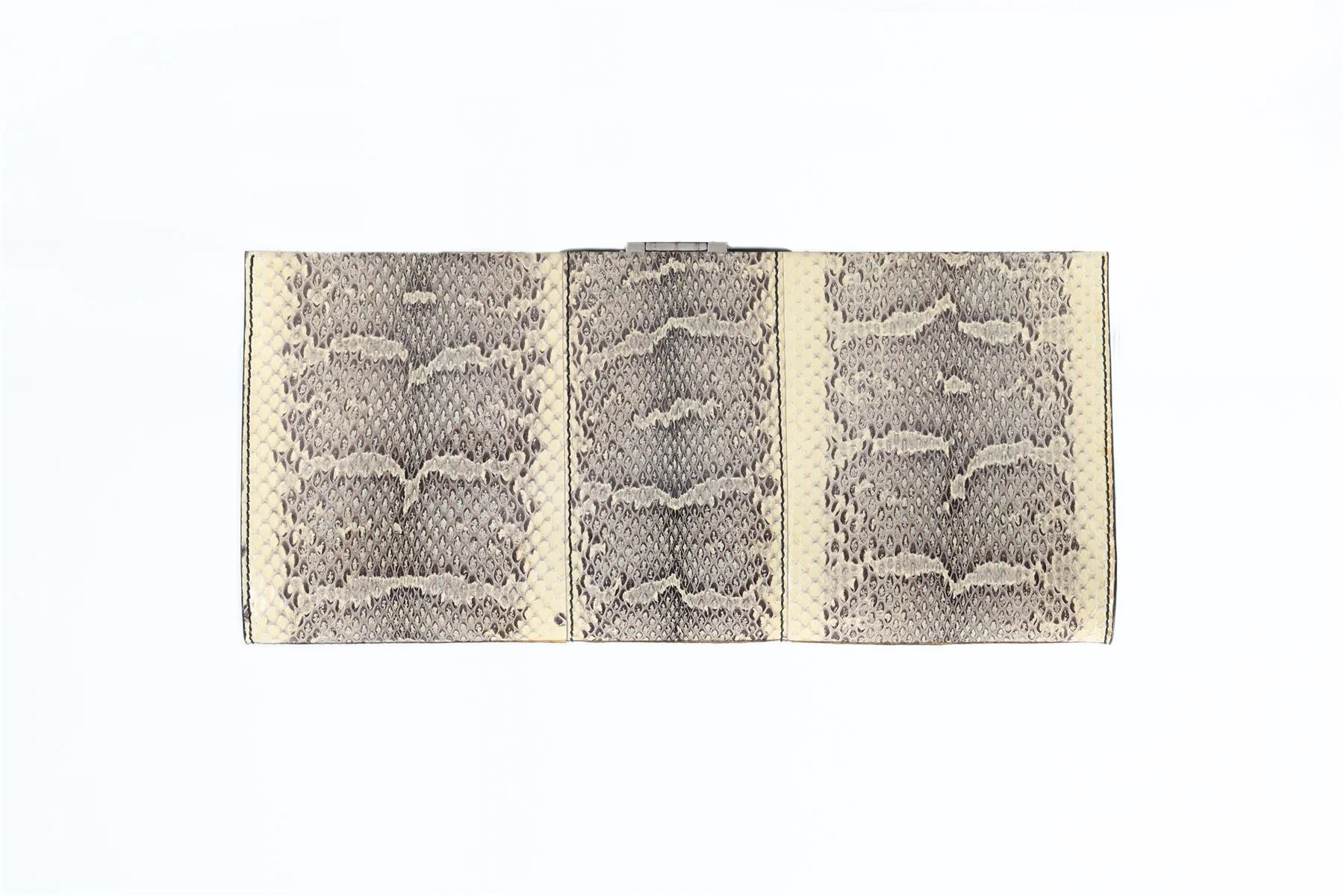 ROGER VIVIER BEIGE BELLE SNAKESKIN CLUTCH - Image 6