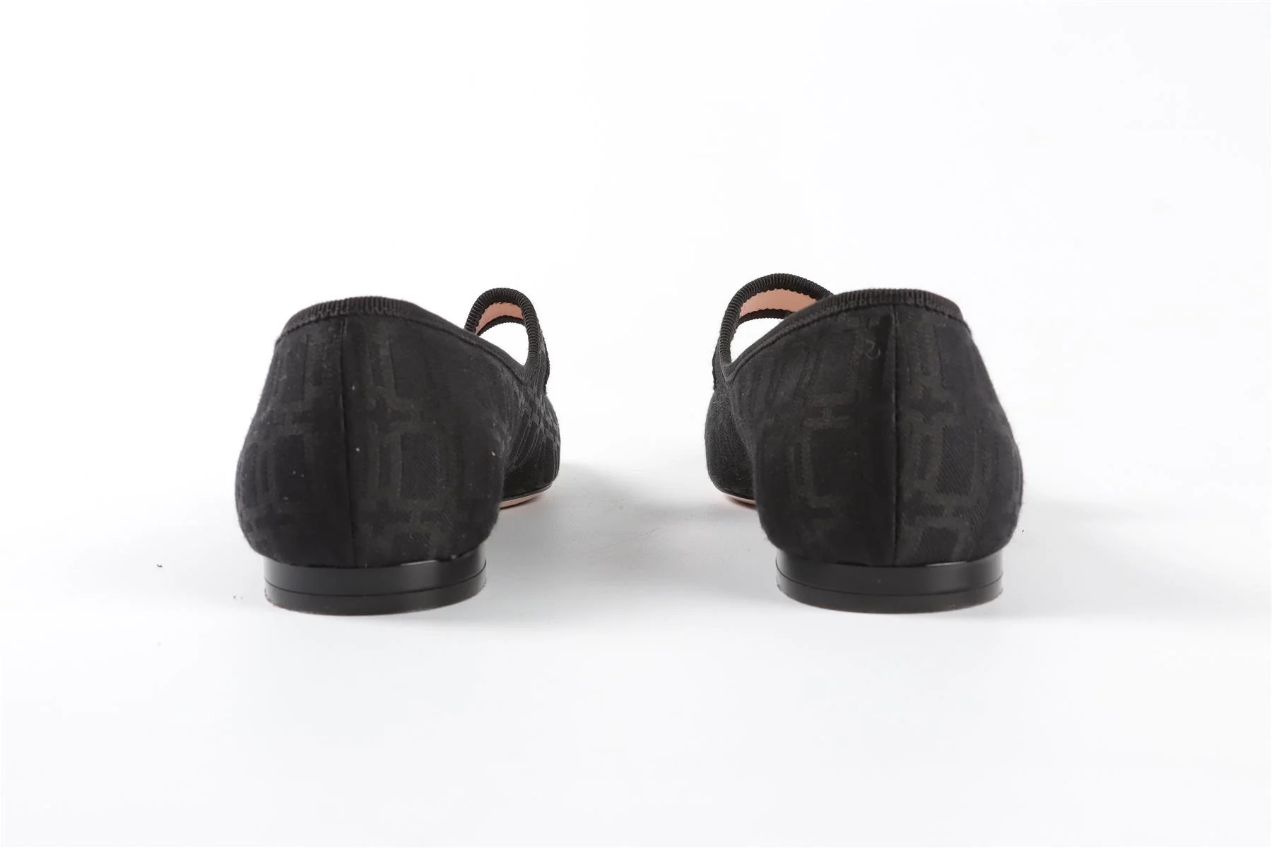 ROGER VIVIER BLACK FABRIC BALLET FLATS EU 38 UK 5 US 8 - Image 11