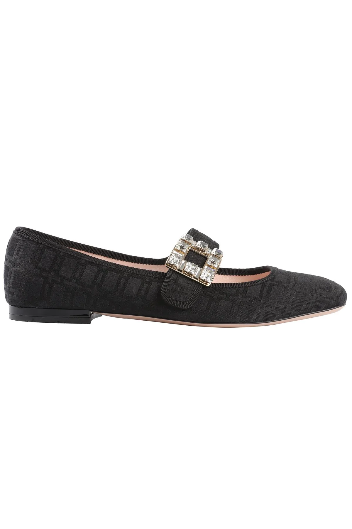 ROGER VIVIER BLACK FABRIC BALLET FLATS EU 38 UK 5 US 8 - Image 7