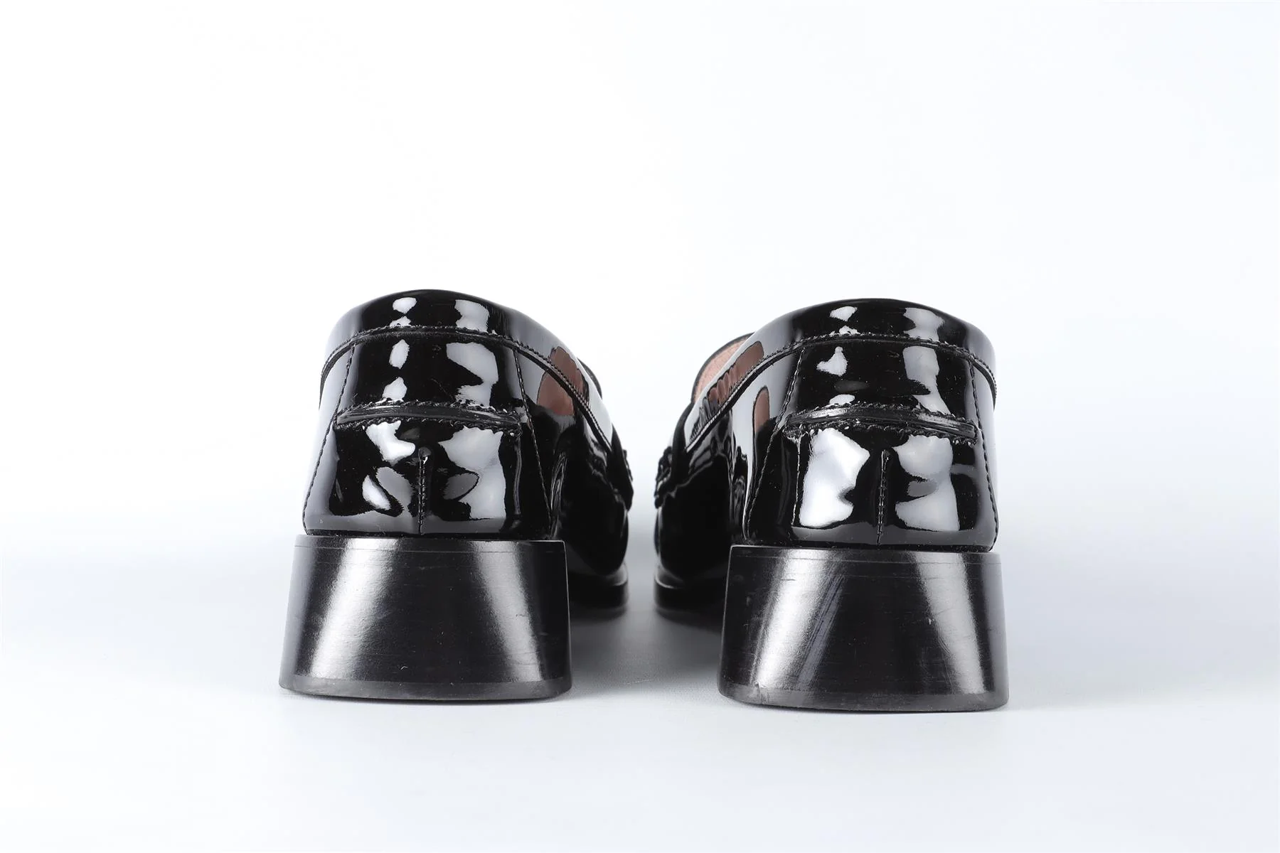 ROGER VIVIER BLACK PATENT LEATHER LOAFERS EU 38 UK 5 US 8 - Image 5
