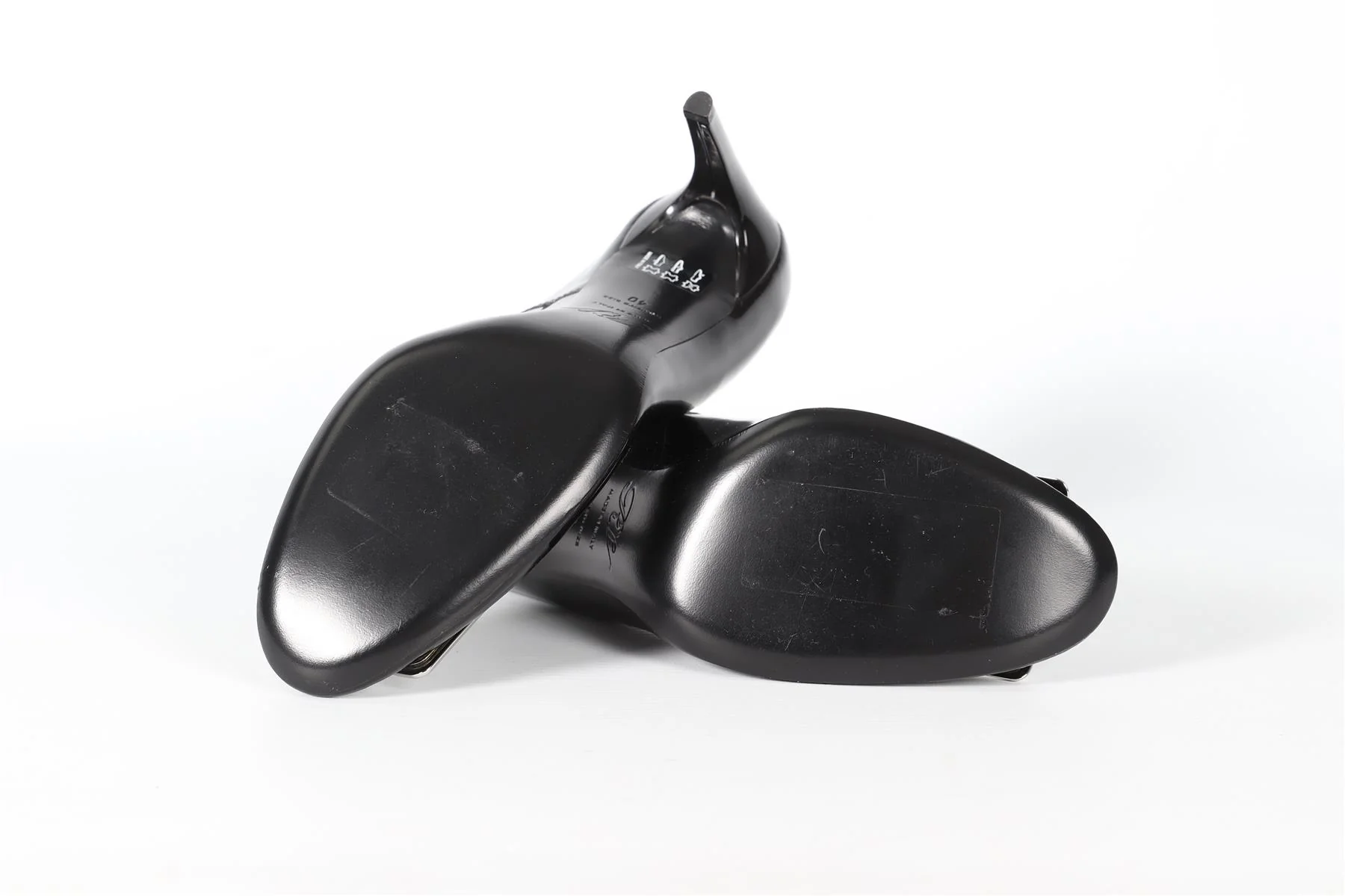 ROGER VIVIER BLACK PATENT LEATHER PUMPS EU 40 UK 7 US 10 - Image 5