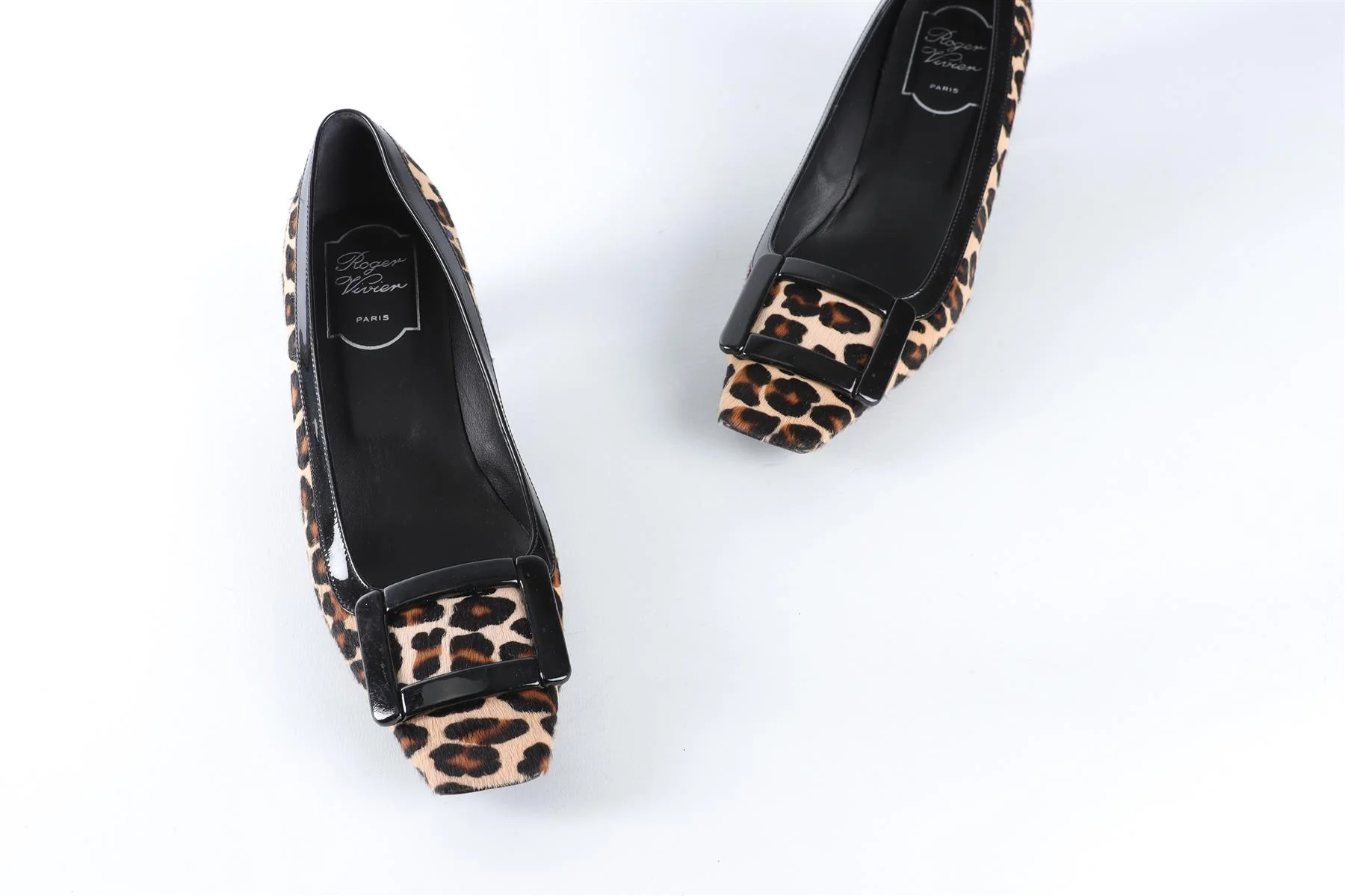ROGER VIVIER BROWN CALF HAIR PUMPS EU 37 UK 4 US 7 - Image 4