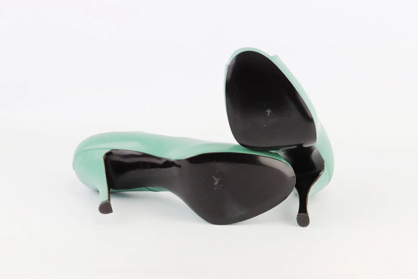 ROGER VIVIER LEATHER PEEP TOE PUMPS EU 37 UK 4 US 7 - Image 5