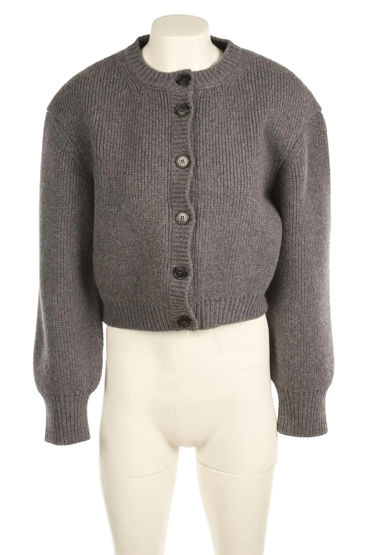 RÓHE GREY WOOL CARDIGAN FR 36 UK 8 - Image 2
