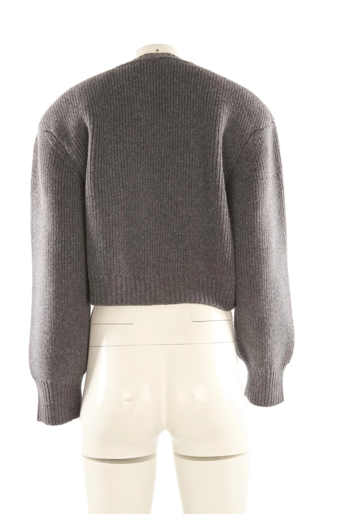 RÓHE GREY WOOL CARDIGAN FR 36 UK 8 - Image 4