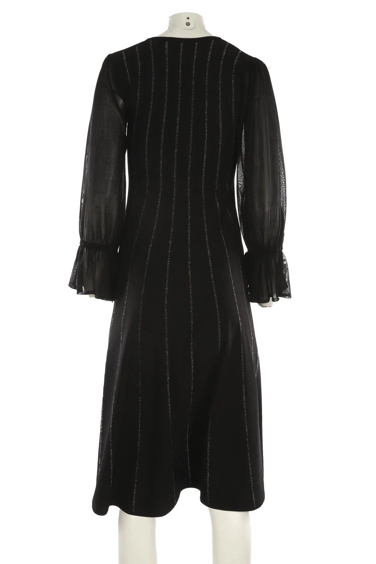 ROKSANDA BLACK KNIT MIDI DRESS SMALL - Image 4