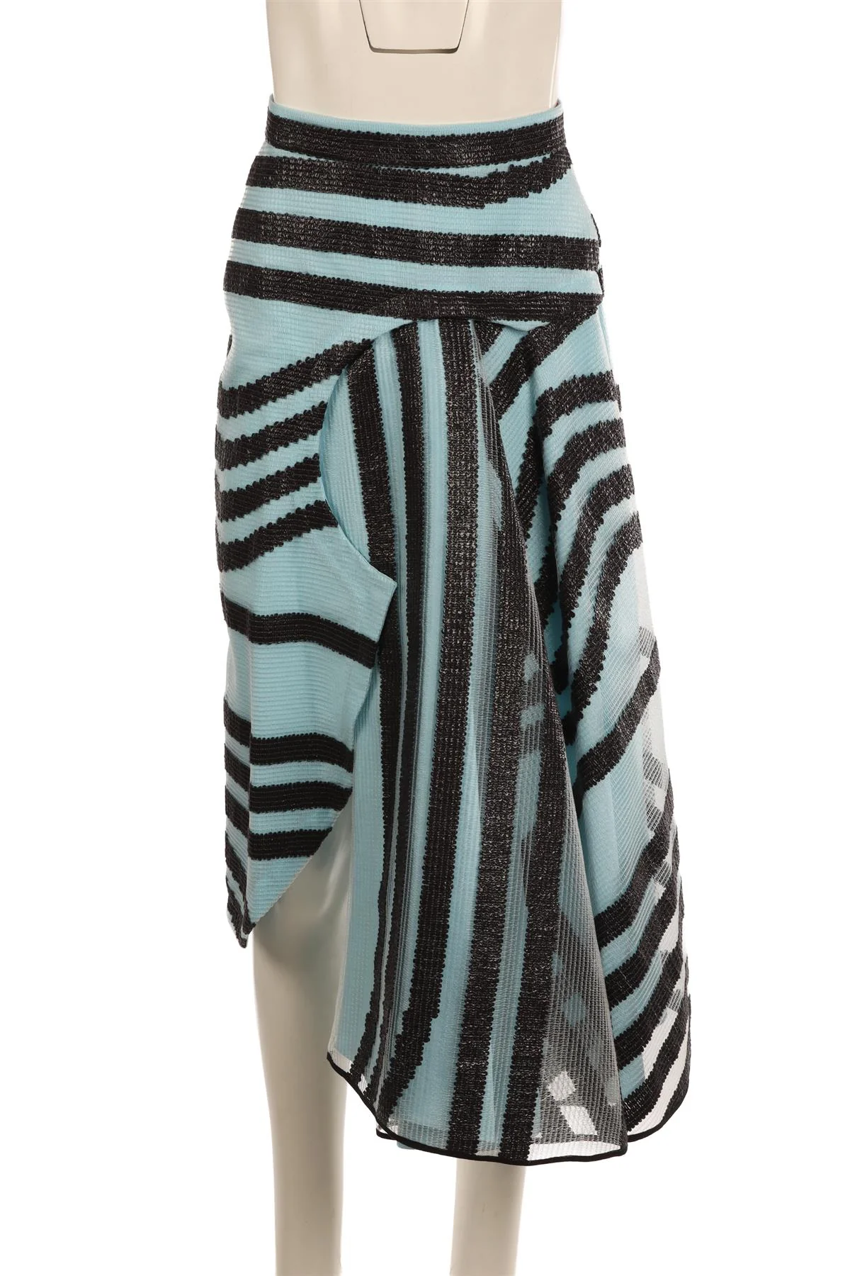 ROKSANDA BLUE COTTON MIDI SKIRT UK 8 - Image 2