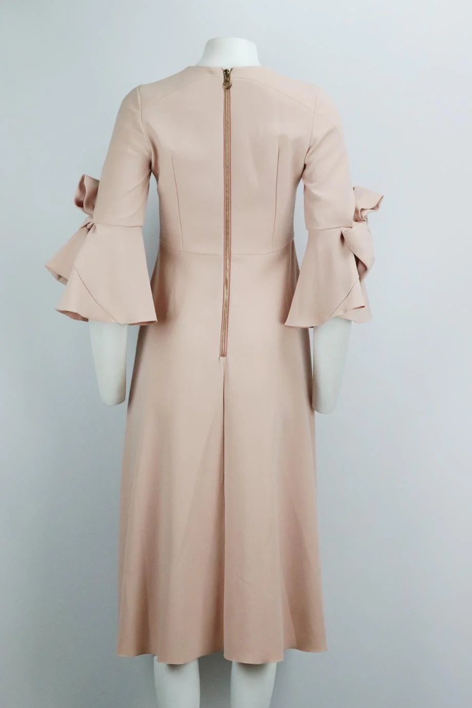 ROKSANDA BOW EMBELLISHED CREPE MIDI DRESS UK 10 - Image 4