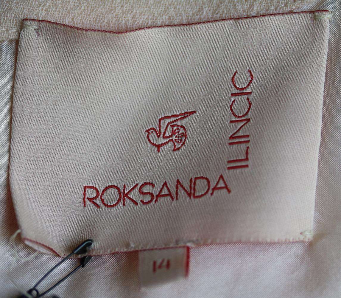 ROKSANDA ILINCIC IZUMI TWO TONE WOOL CREPE DRESS UK 14 - Image 5