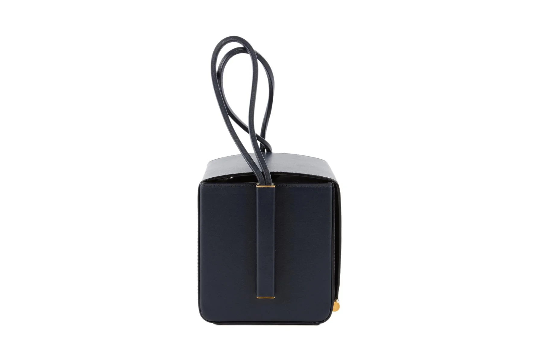 ROKSANDA NAVY BOX LEATHER CLUTCH - Image 4
