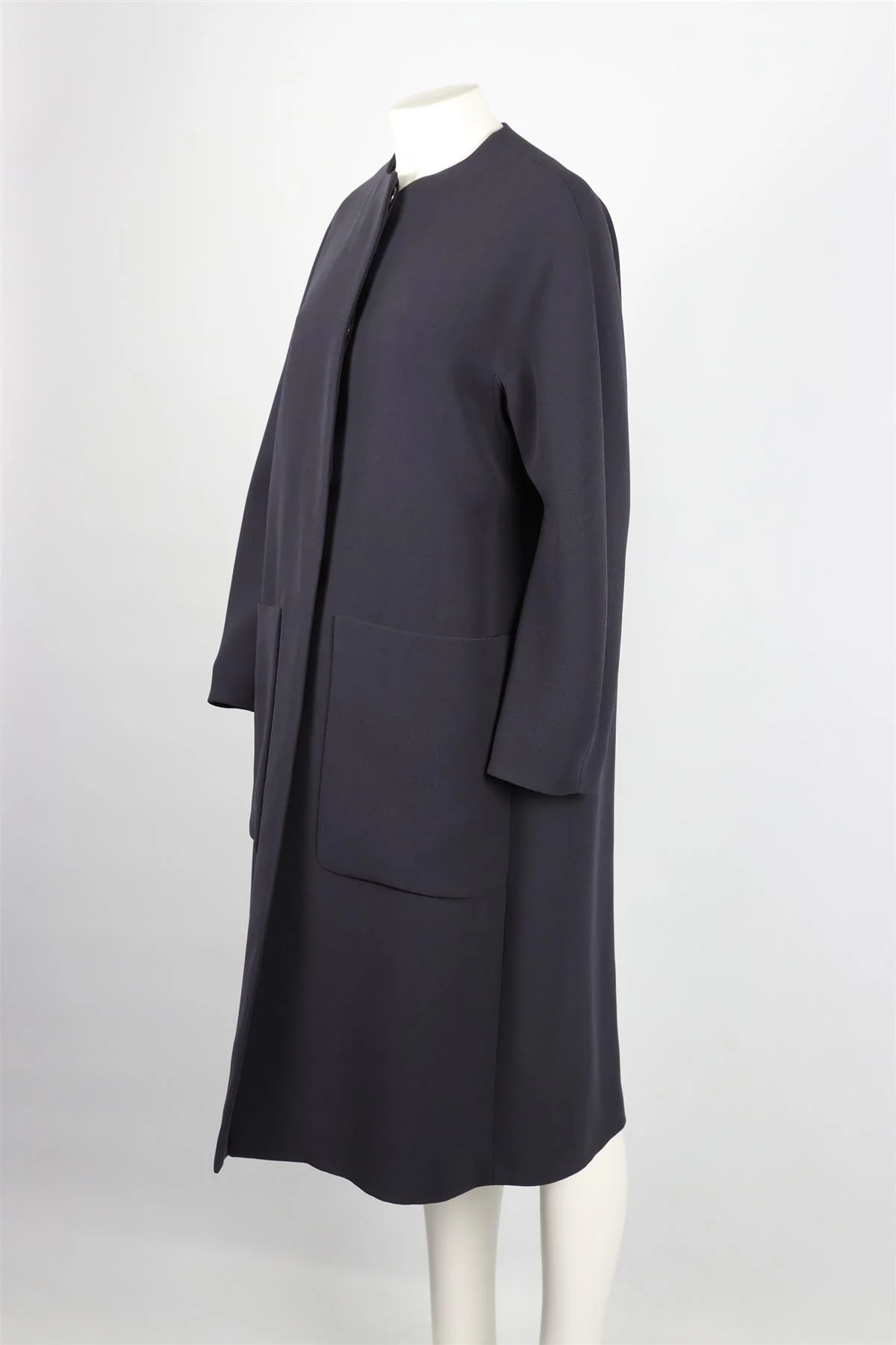 ROKSANDA NAVY CREPE COAT XSMALL - Image 3
