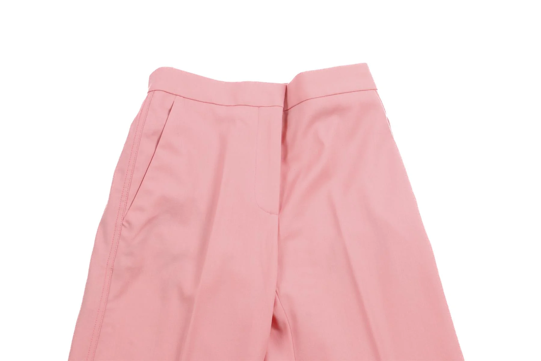 ROKSANDA PINK WOOL STRAIGHT LEG PANTS UK 6 - Image 3