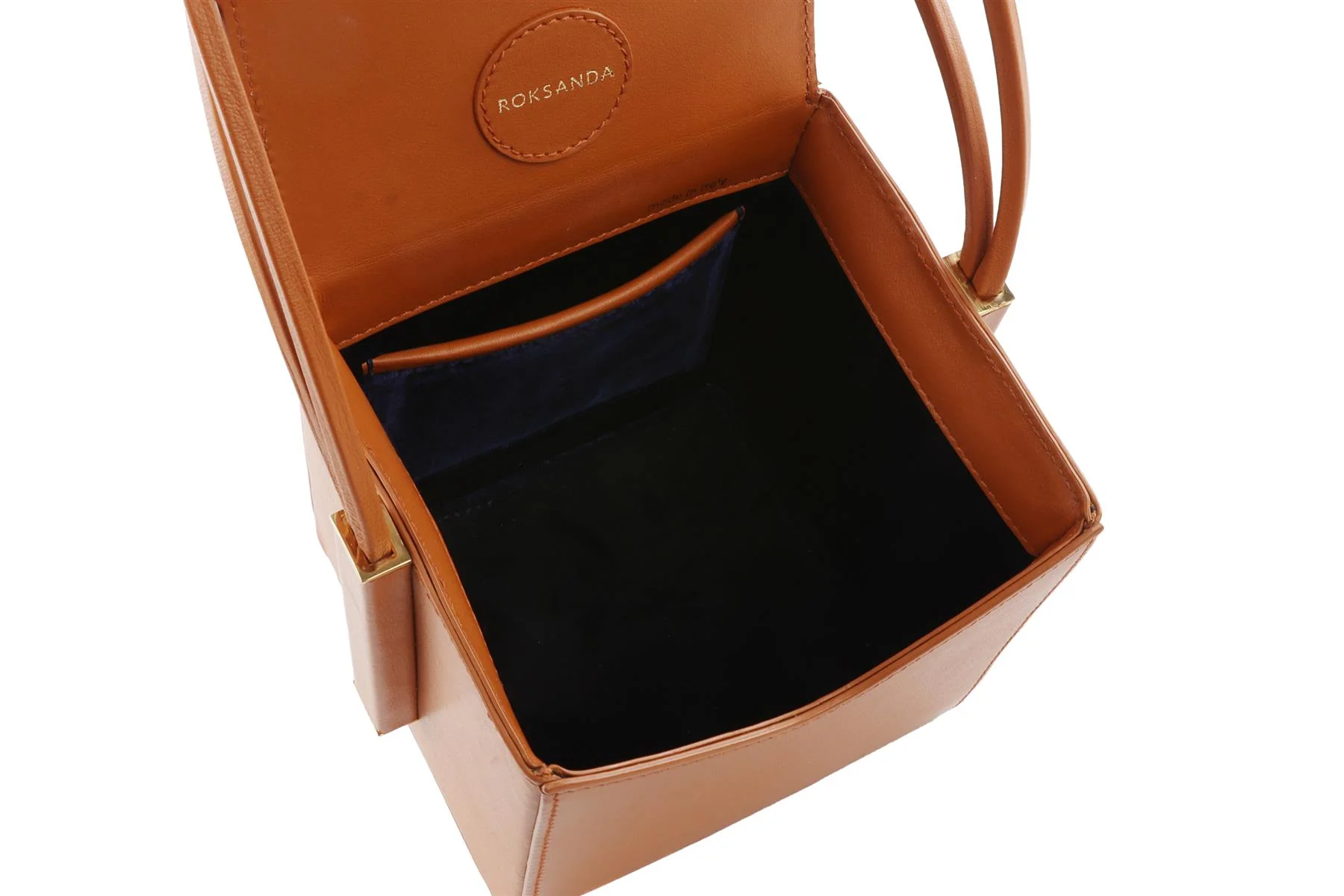 ROKSANDA TAN BOX LEATHER CLUTCH - Image 8