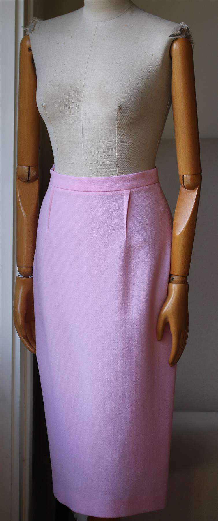 ROLAND MOURET ARRETON WOOL CREPE PENCIL SKIRT UK 12 - Image 3