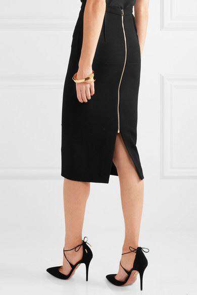 ROLAND MOURET ARRETON WOOL CREPE PENCIL SKIRT UK 8 - Image 2