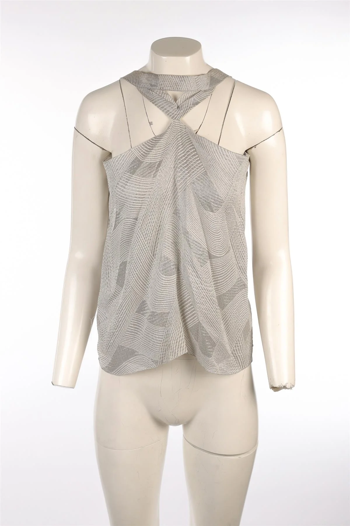 ROLAND MOURET GREY TOP UK 6 - Image 2