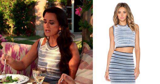 RONNY KOBO JAYME BLUE RIBBED SKIRT SMALL - Image 12