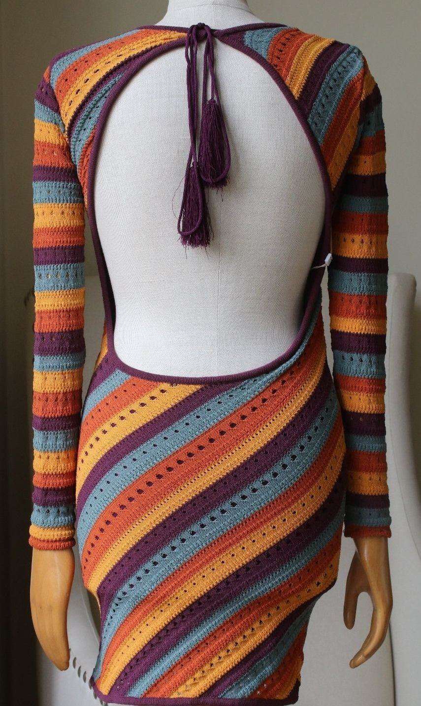 RONNY KOBO JULES STRIPE DRESS SMALL - Image 5