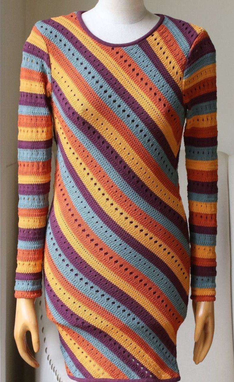 RONNY KOBO JULES STRIPE DRESS XSMALL - Image 4