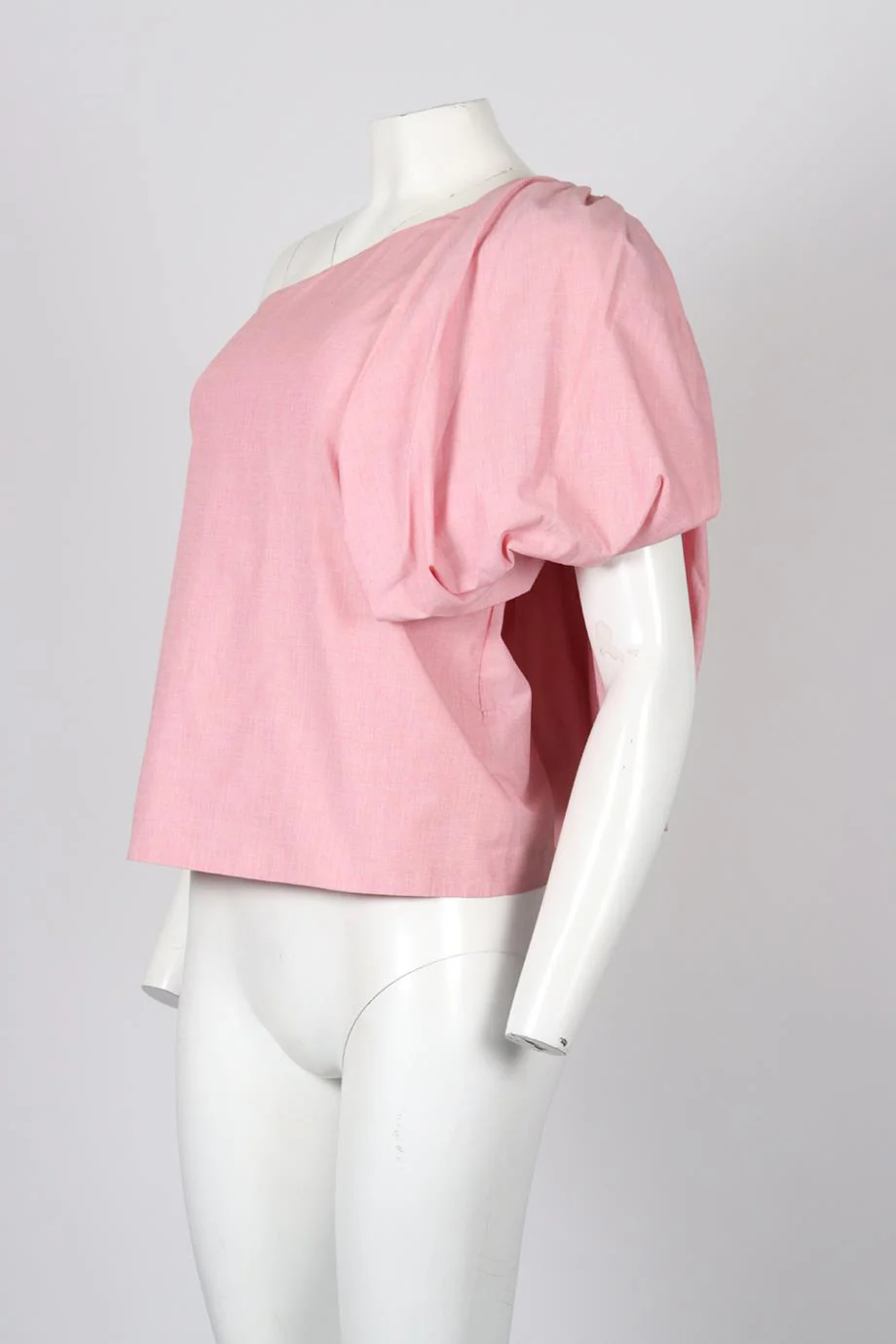 ROSIE ASSOULIN ONE SHOULDER COTTON TOP SMALL - Image 3