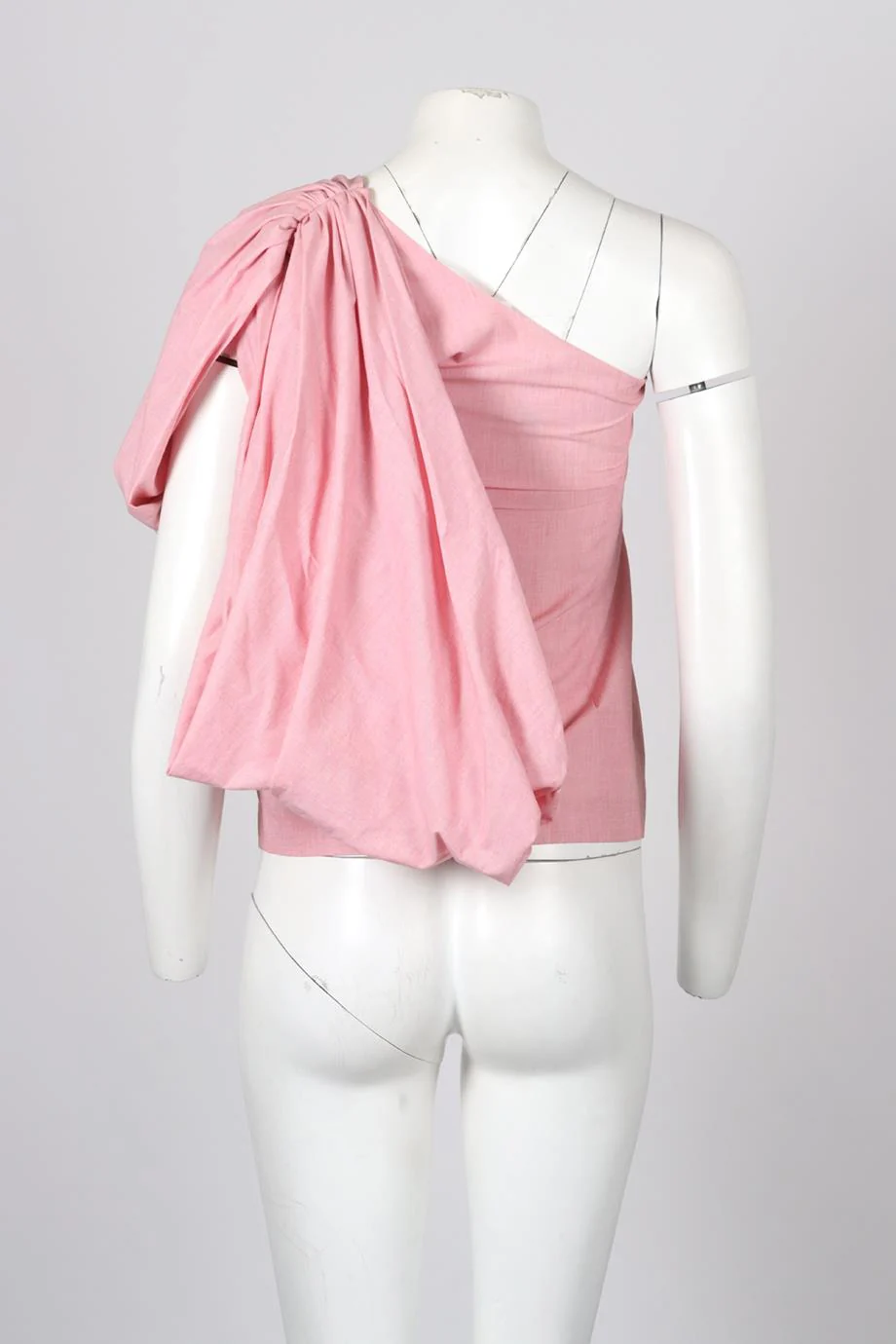 ROSIE ASSOULIN ONE SHOULDER COTTON TOP SMALL - Image 4