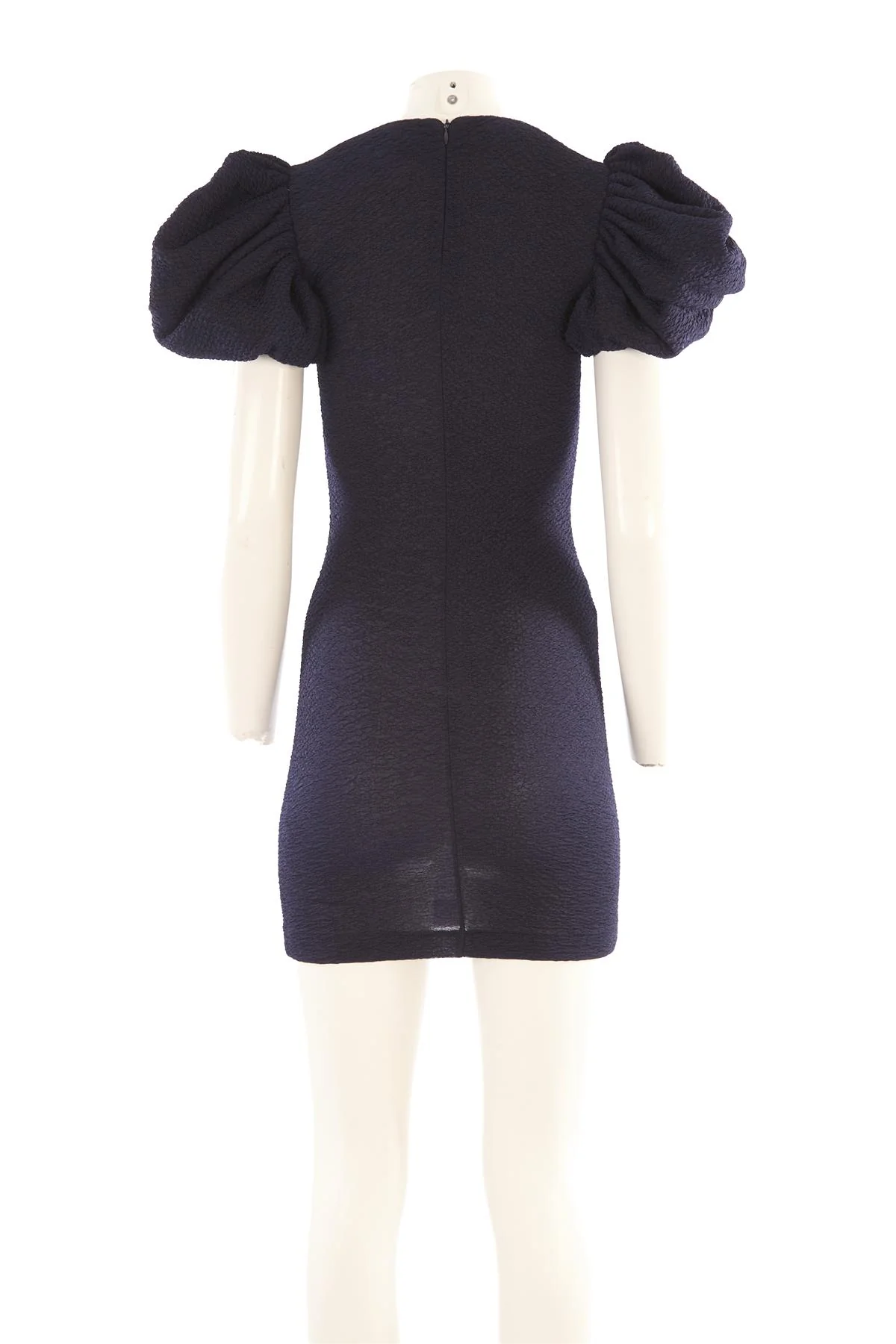 ROTATE BIRGER CHRISTENSEN NAVY WOVEN MINI DRESS DK 36 UK 8 - Image 4