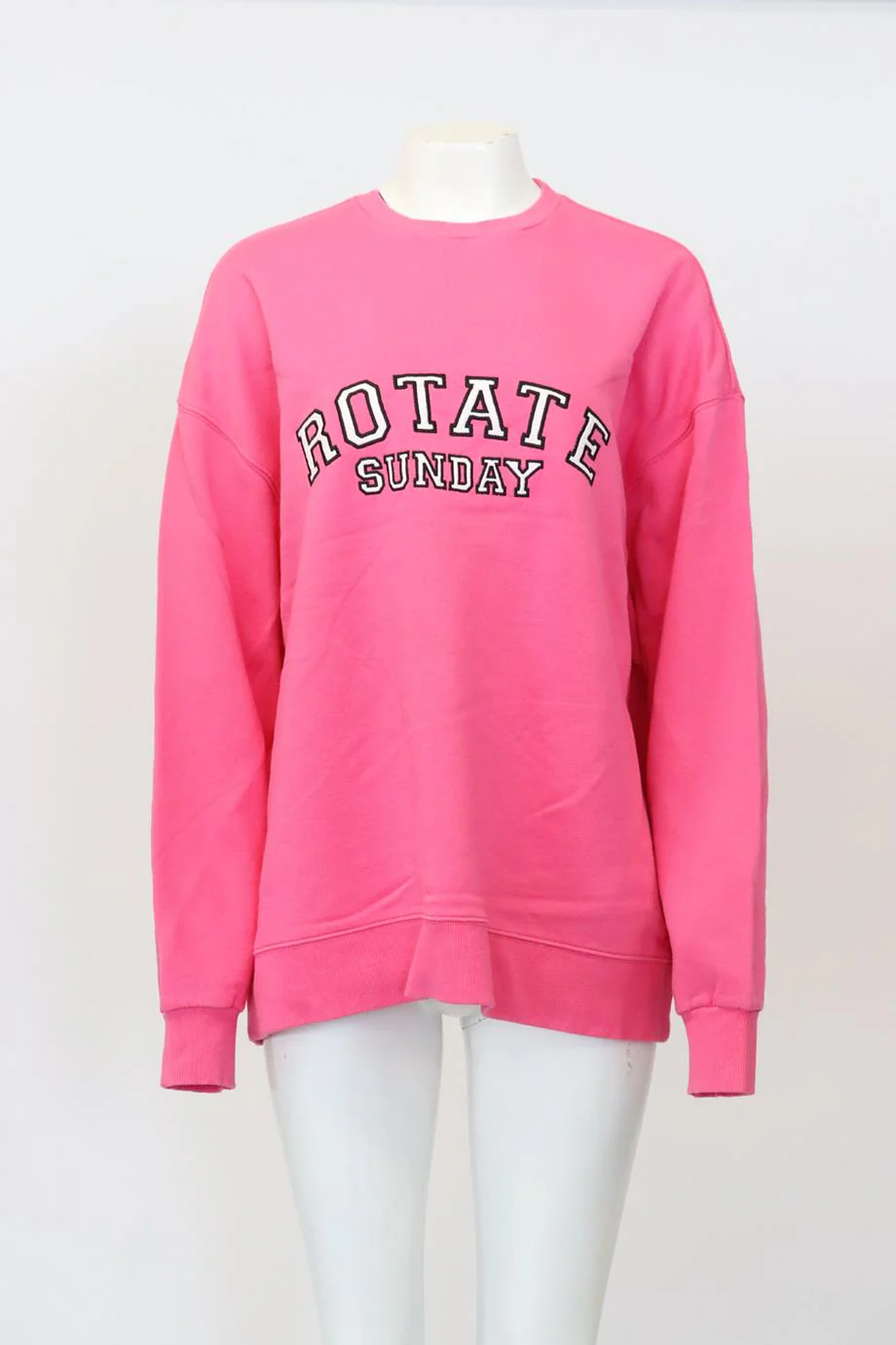ROTATE BIRGER CHRISTENSEN OVERSIZED EMBROIDERED COTTON JERSEY SWEATSHIRT SMALL - Image 2