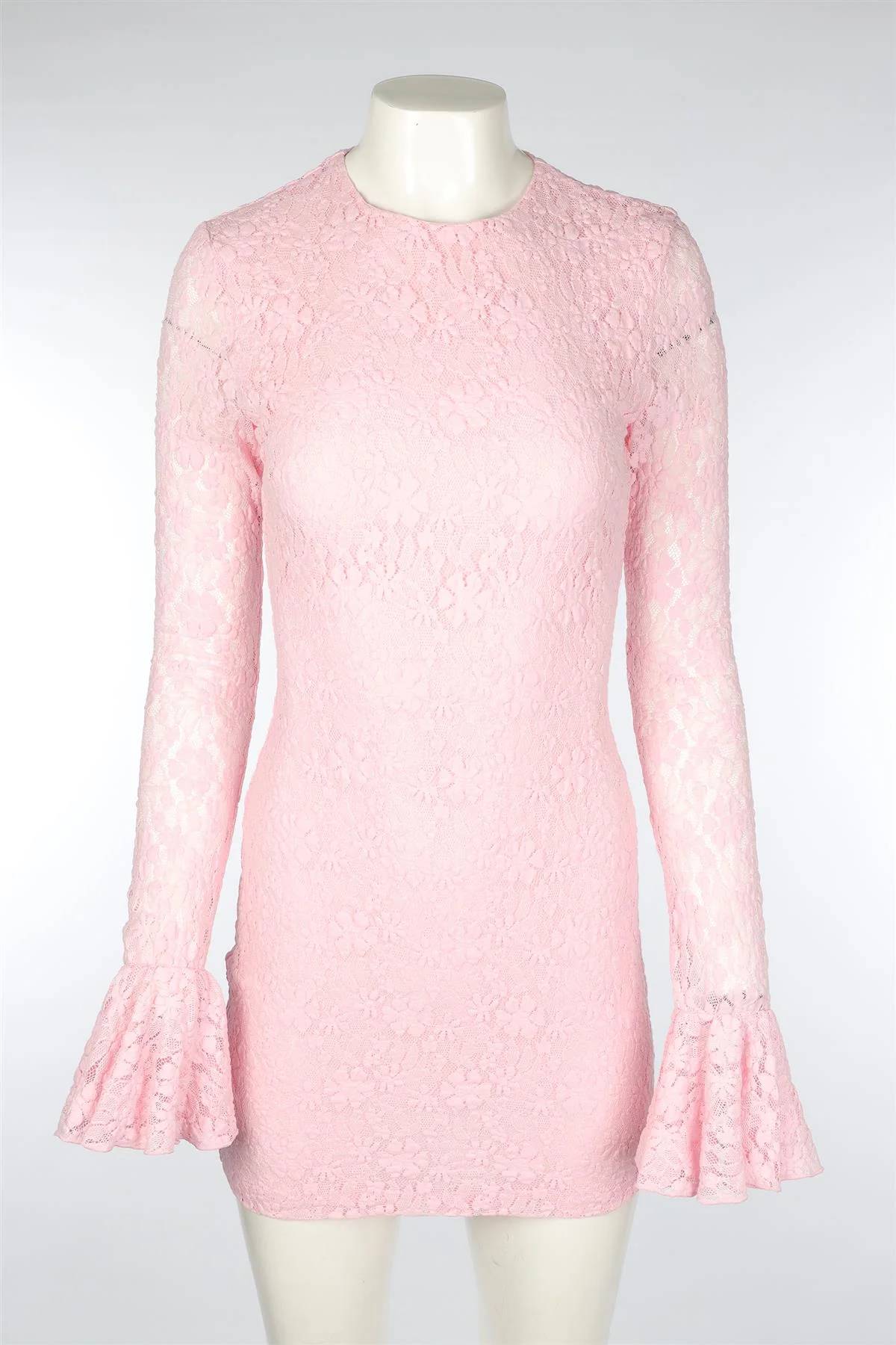 ROTATE BIRGER CHRISTENSEN PINK LACE MINI DRESS SMALL - Image 2