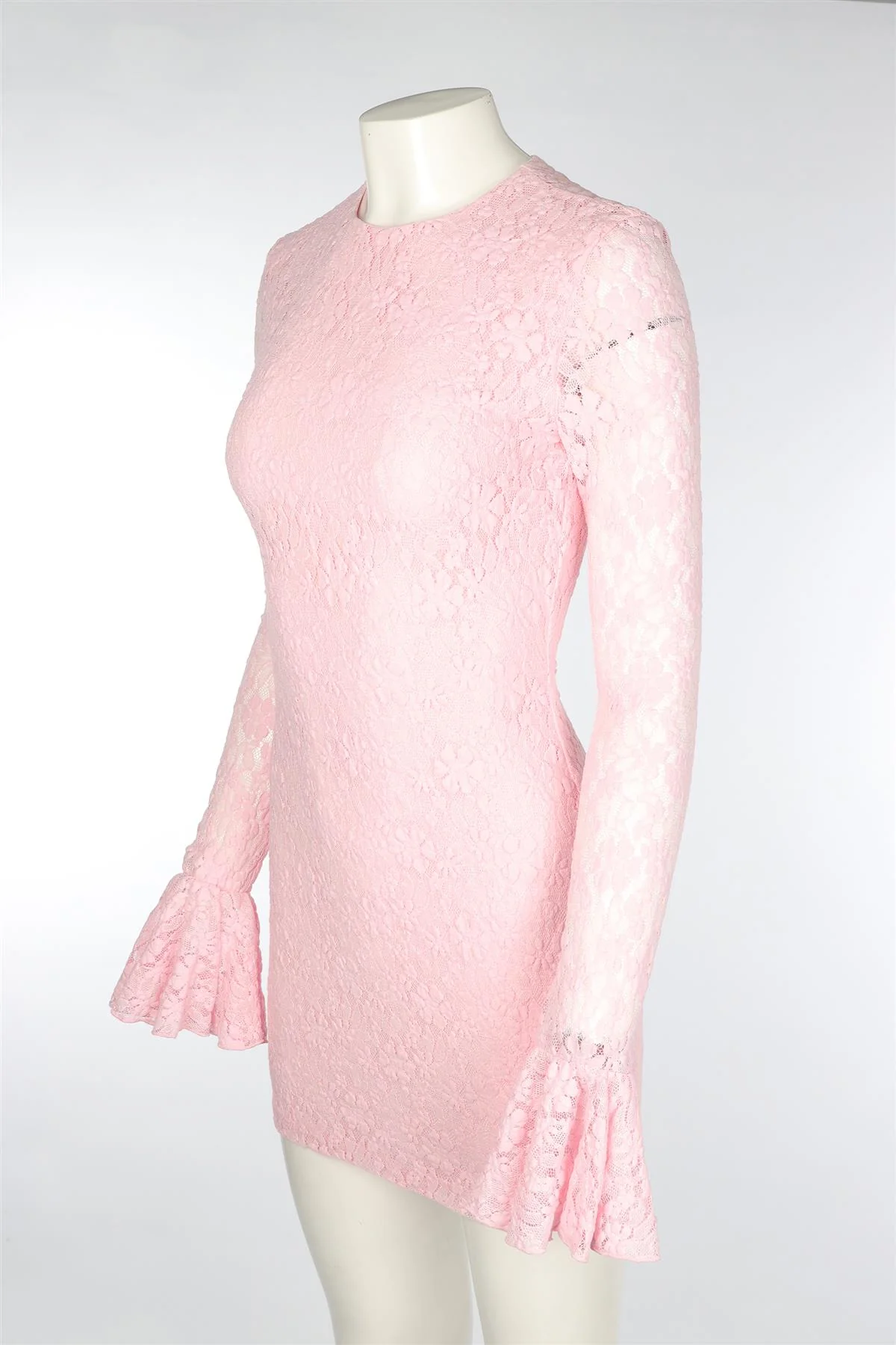 ROTATE BIRGER CHRISTENSEN PINK LACE MINI DRESS SMALL - Image 3