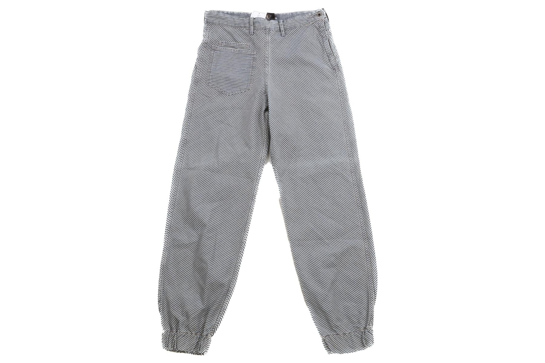 RRL RALPH LAUREN BLUE COTTON TAPERED PANTS W27 - Image 2