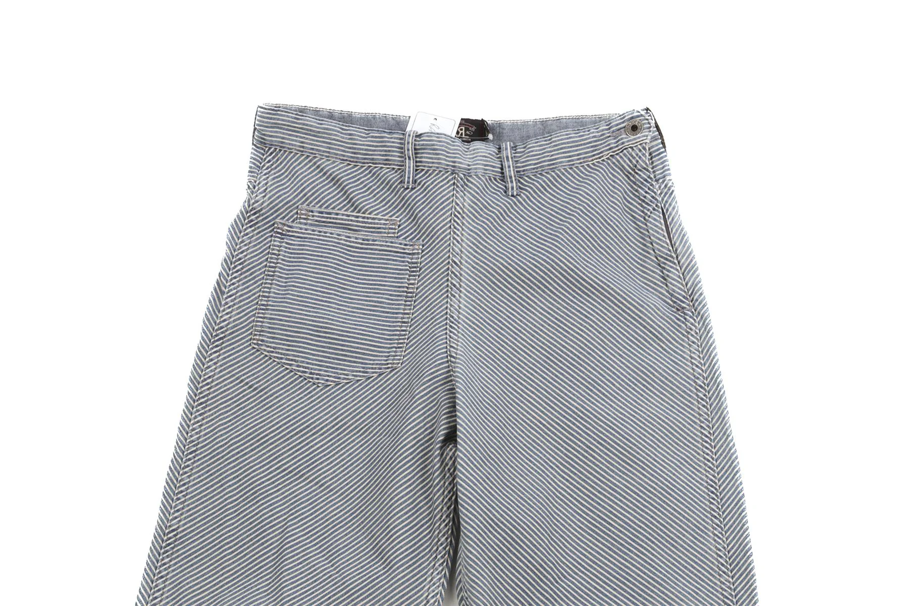RRL RALPH LAUREN BLUE COTTON TAPERED PANTS W27 - Image 3