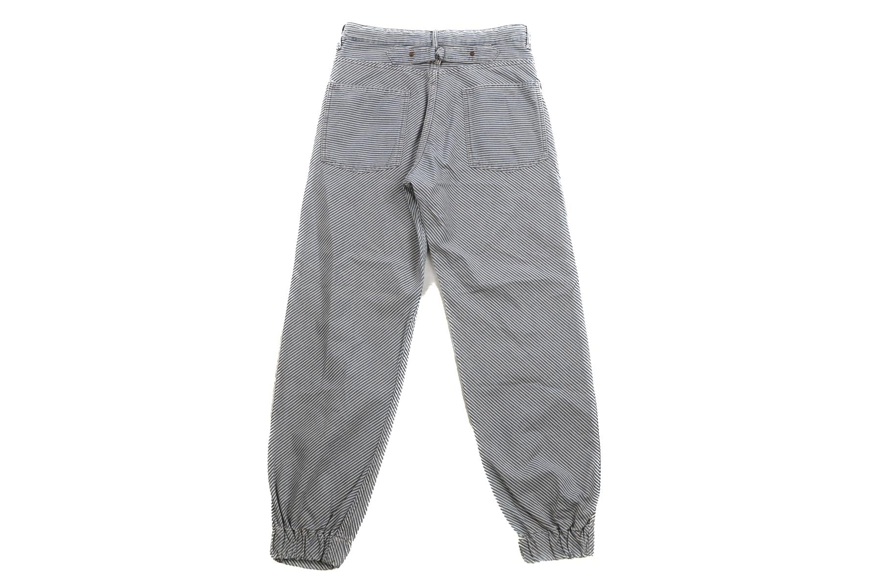 RRL RALPH LAUREN BLUE COTTON TAPERED PANTS W27 - Image 4