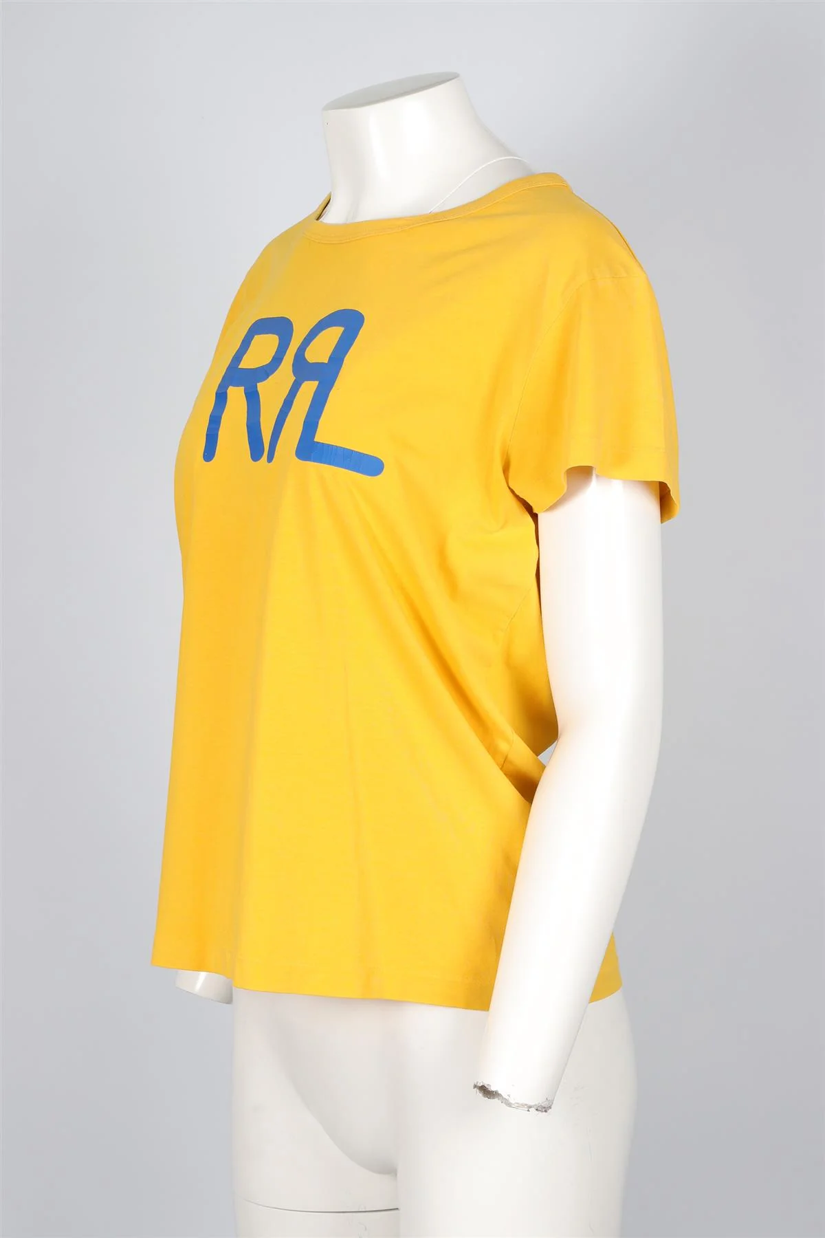 RRL RALPH LAUREN YELLOW COTTON T-SHIRT US 4 UK 8 - Image 3