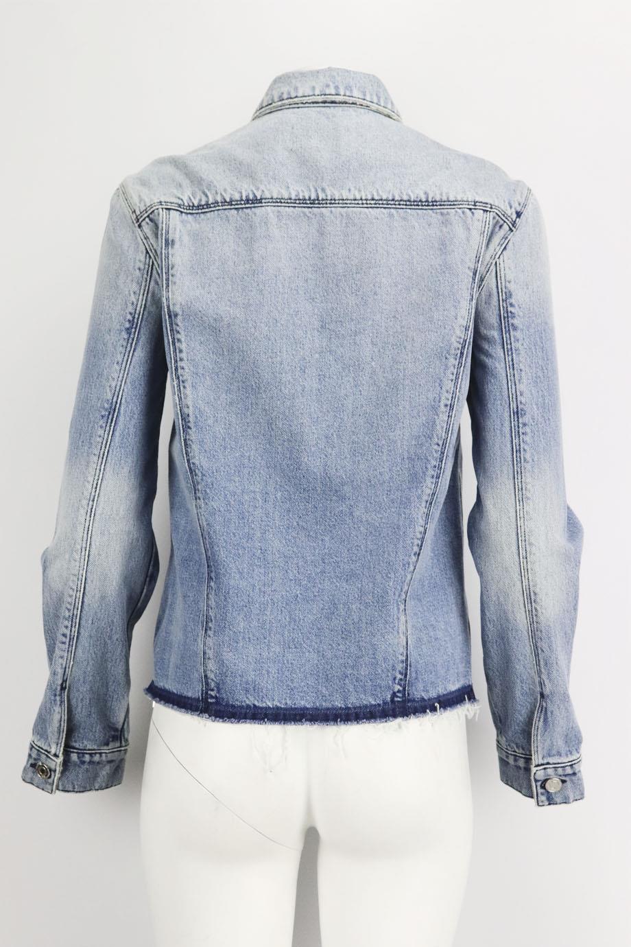 RTA DISTRESSED DENIM JACKET MEDIUM - Image 4