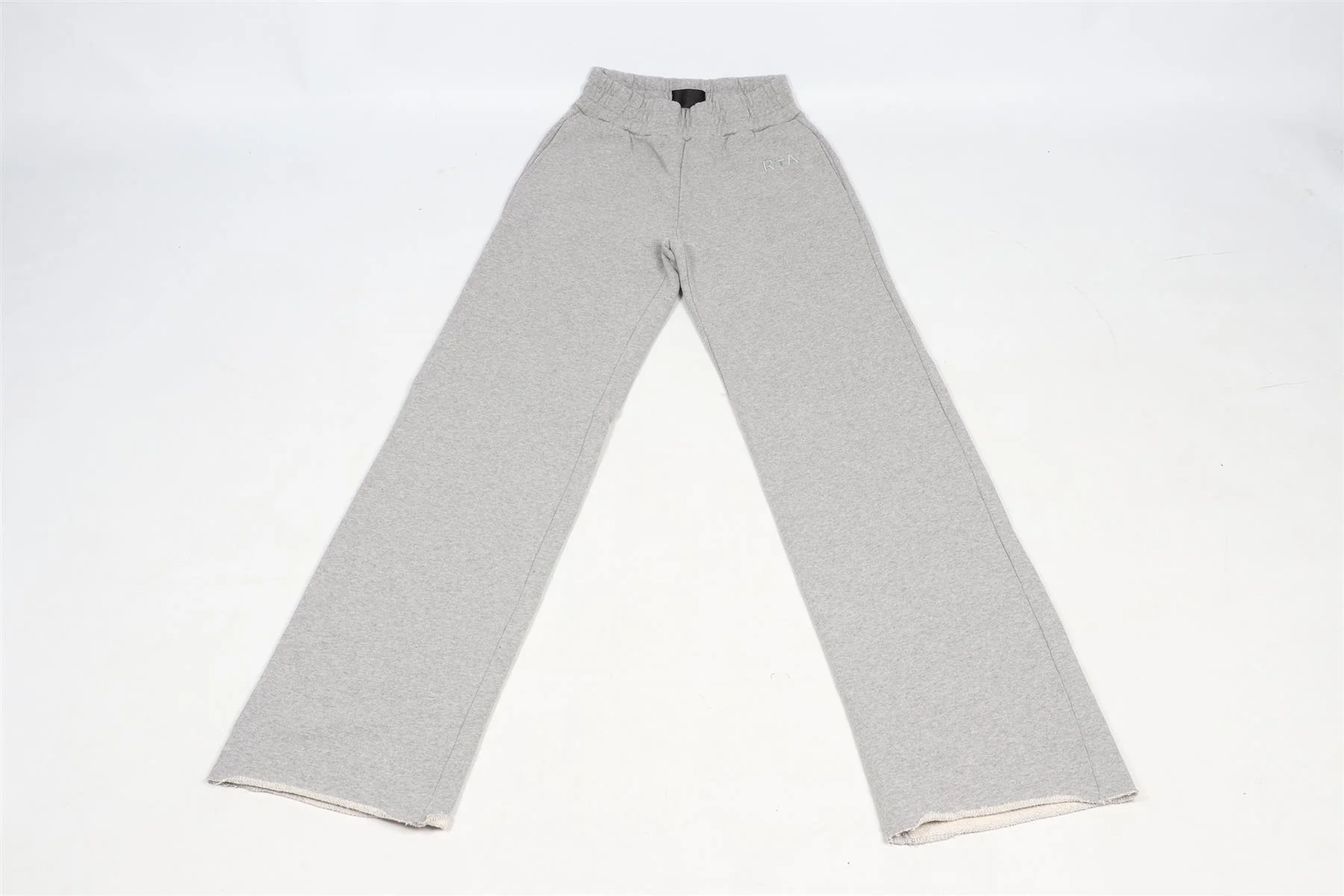 RTA GREY COTTON STRAIGHT LEG PANTS XSMALL - Image 3