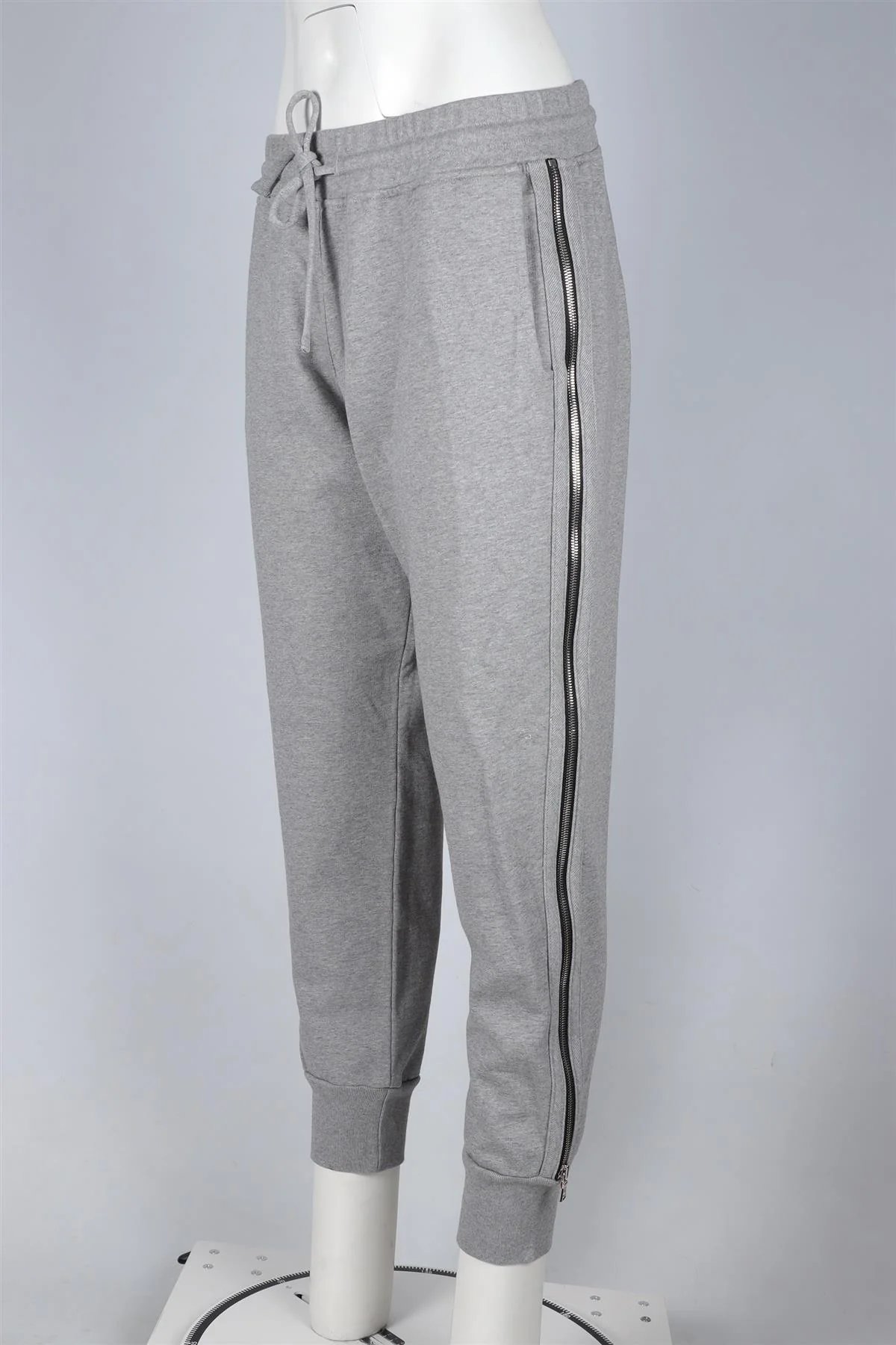 RTA GREY COTTON TRACK PANTS LARGE - Image 3