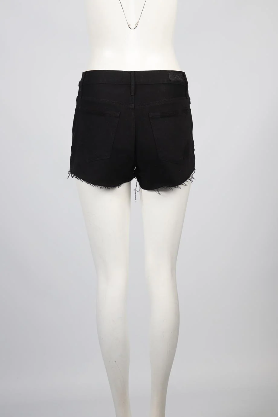 RTA HIGH RISE DENIM SHORTS W26 UK 8 - Image 4