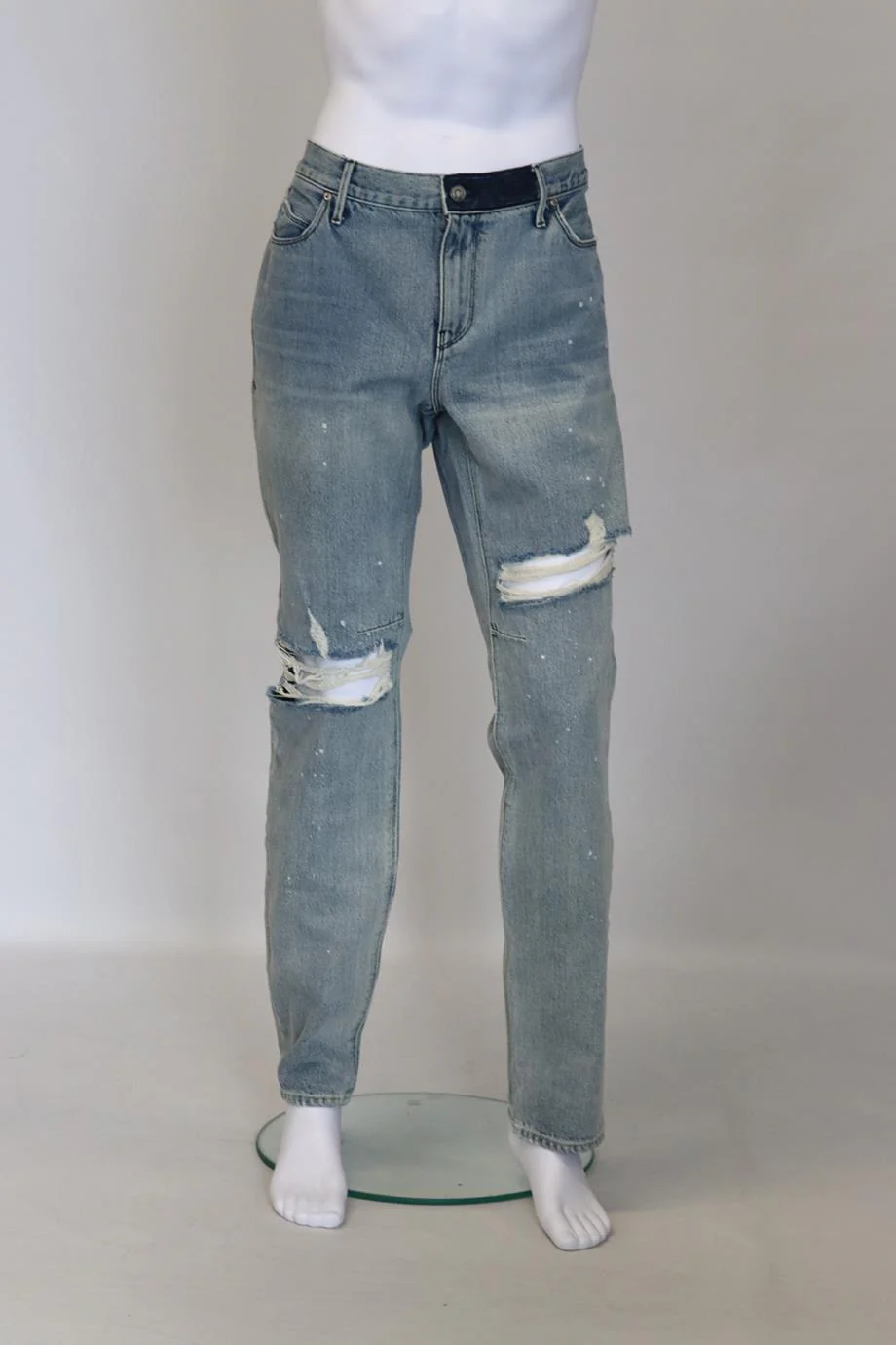 RTA MEN'S DISTRESSED STRAIGHT LEG JEANS UK/US WAIST 38 - Image 2