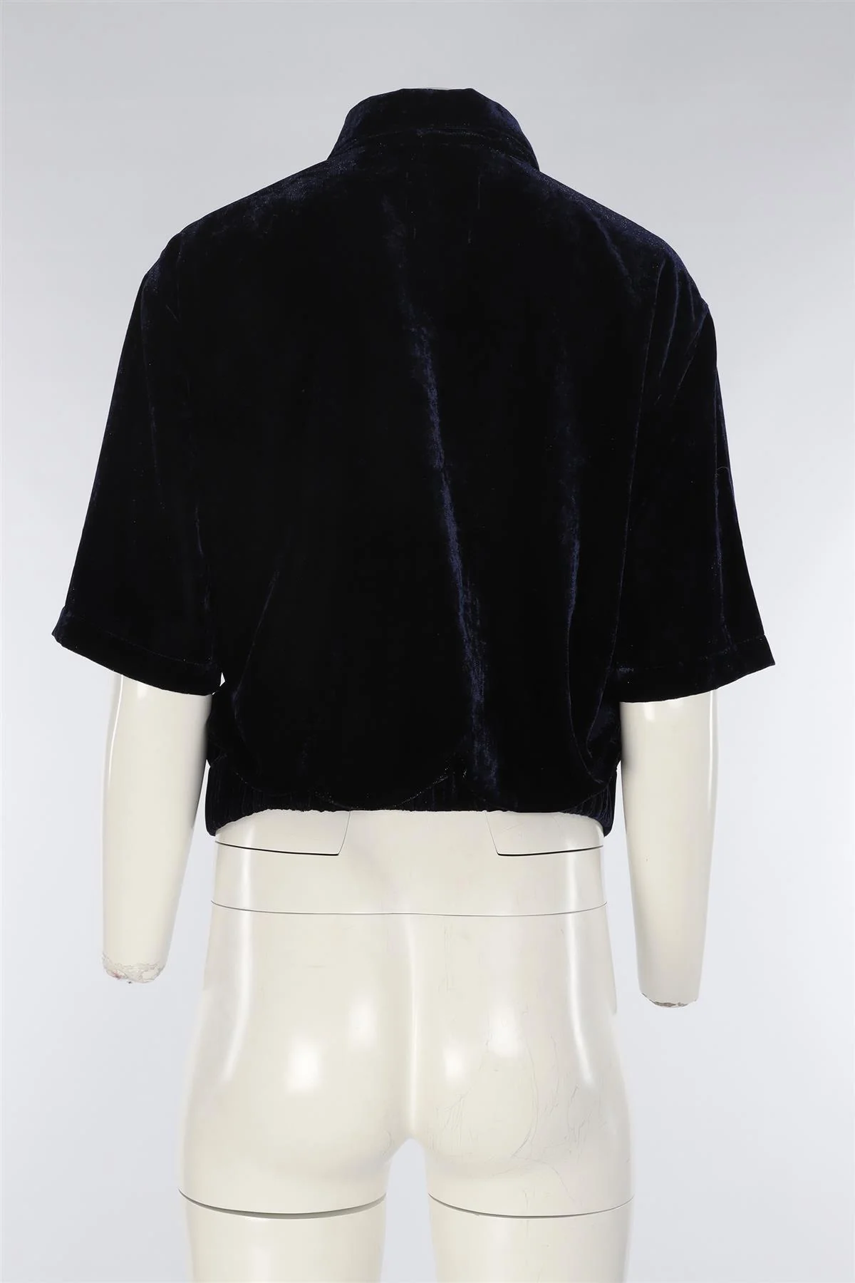 RTA NAVY VELVET SHIRT XSMALL - Image 4