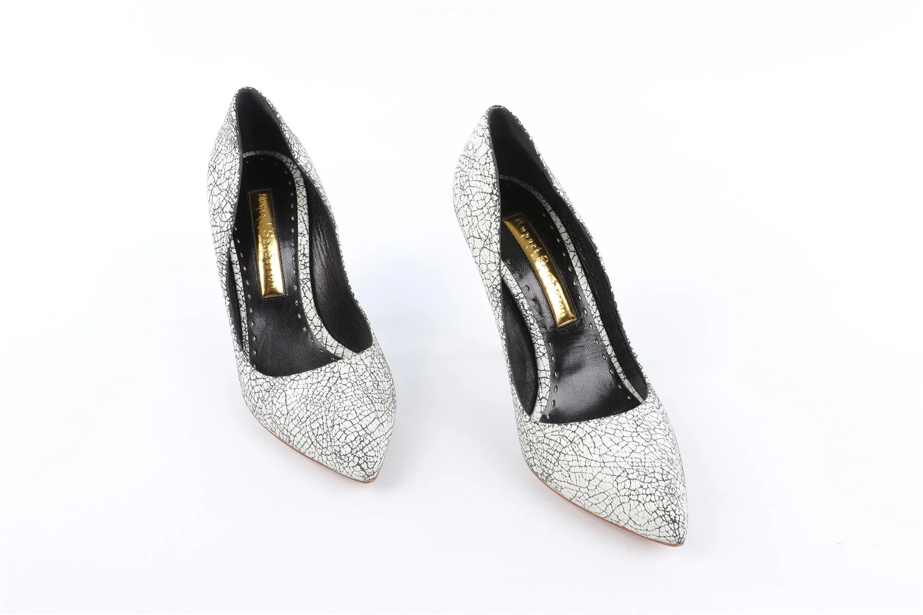 RUPERT SANDERSON WHITE LEATHER PUMPS EU 38 UK 5 US 8 - Image 5