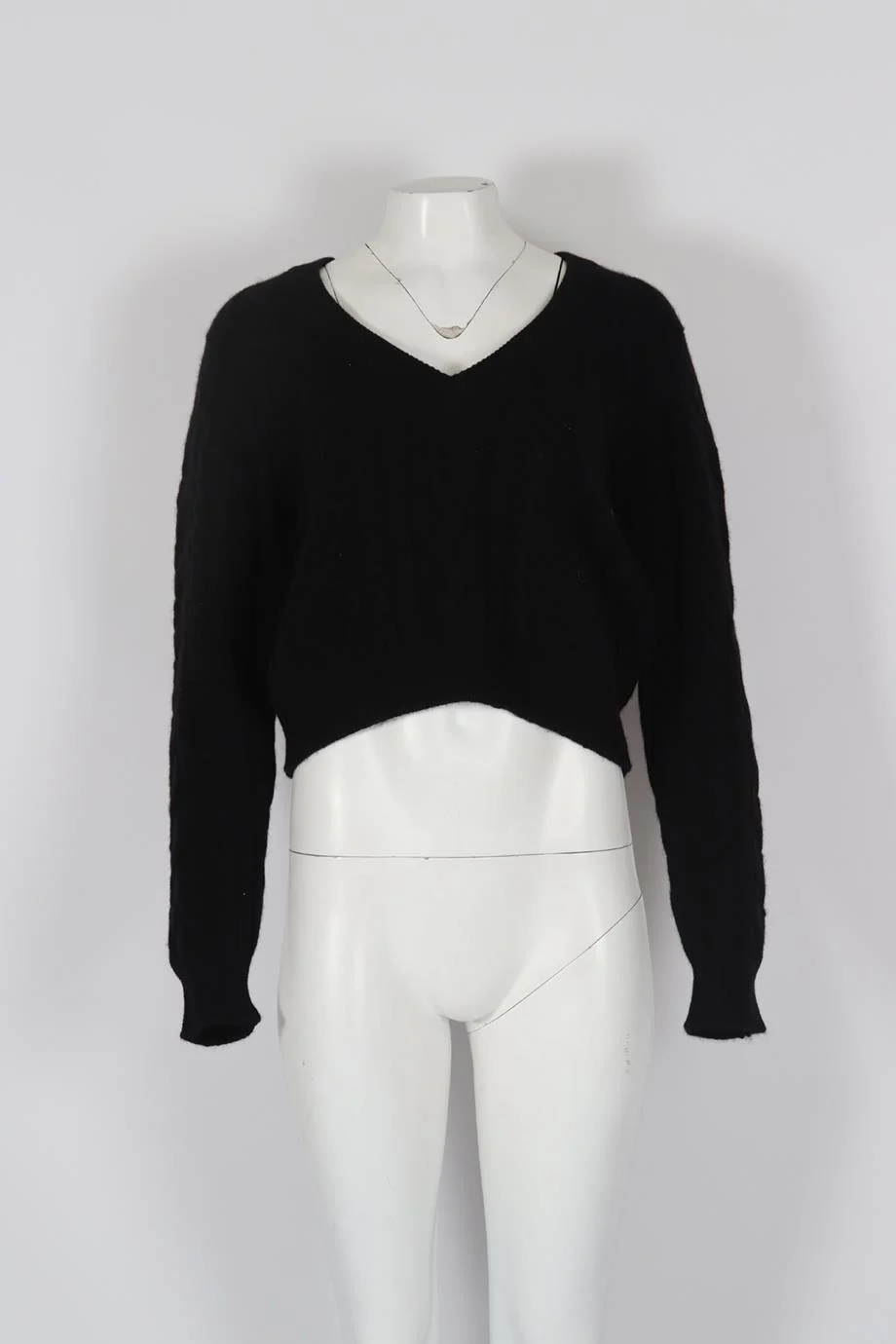 RYAN ROCHE CABLE KNIT CASHMERE SWEATER LARGE - Image 3