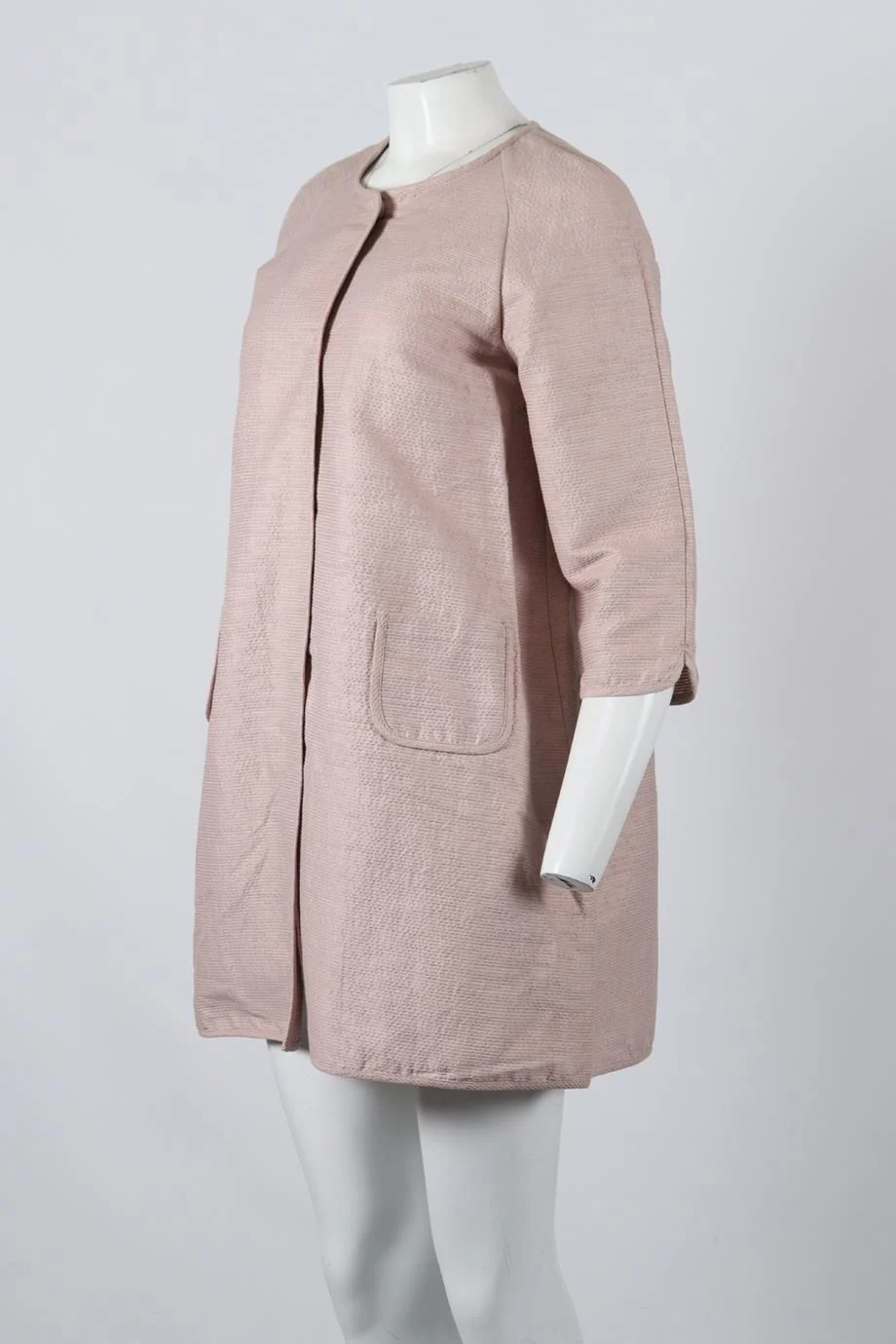 S MAX MARA COTTON BLEND COAT IT 44 UK 12 - Image 3