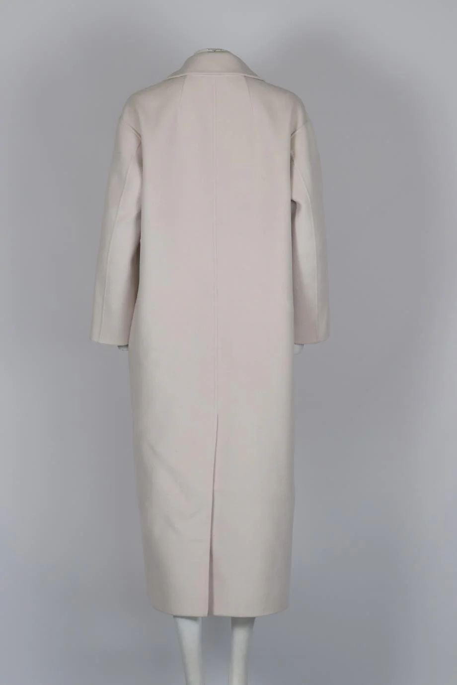 S' MAX MARA CREAM WOOL MAXI COAT US 4 UK 8 - Image 4