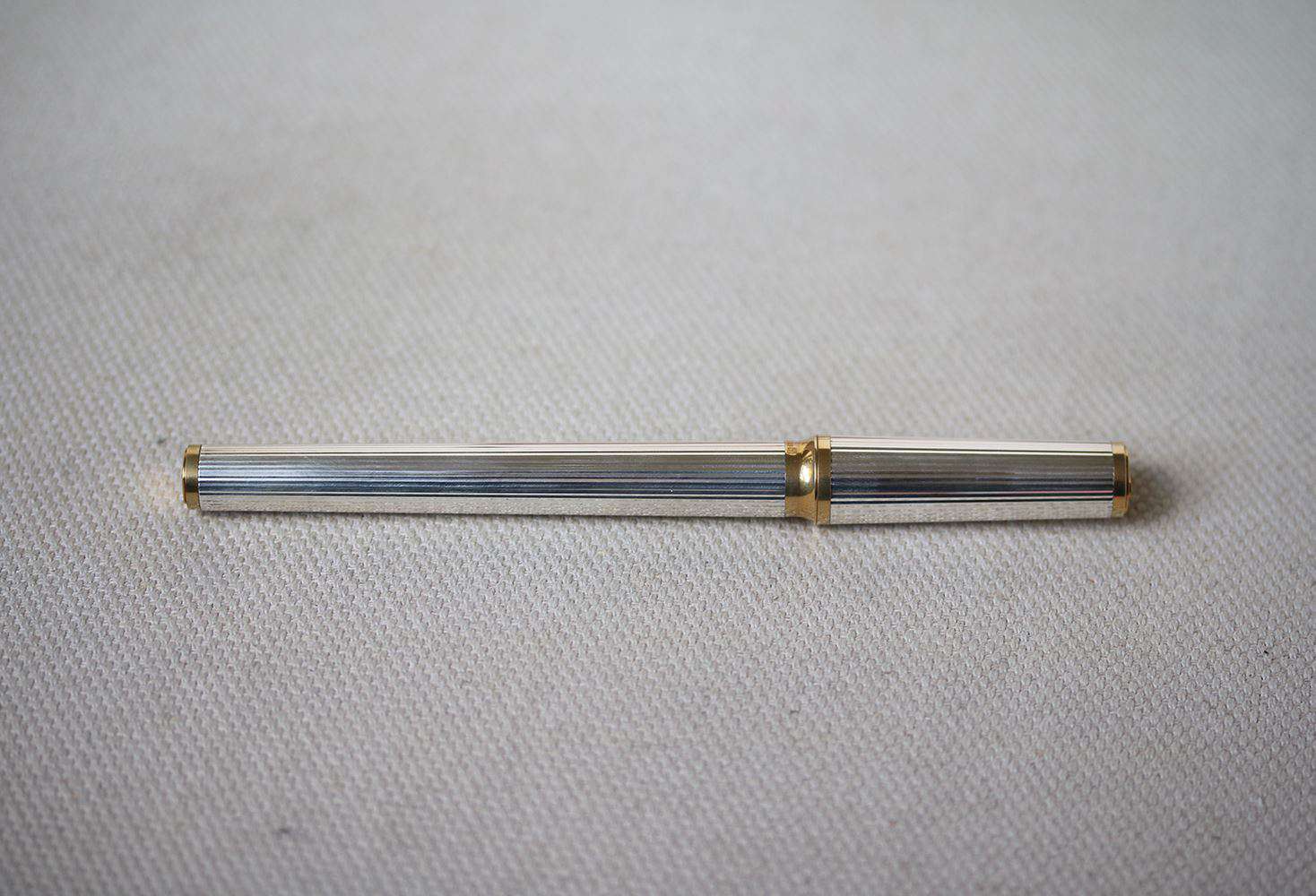 S.T. DUPONT SILVER AND GOLD PLATED BALLPOINT PEN - Image 2