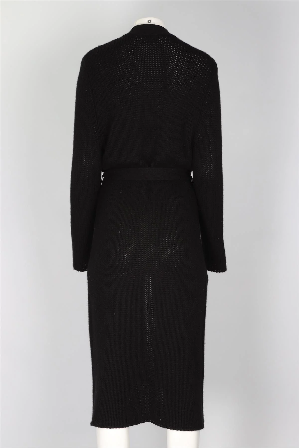 SABLYN BLACK CASHMERE CARDIGAN LARGE - Image 4
