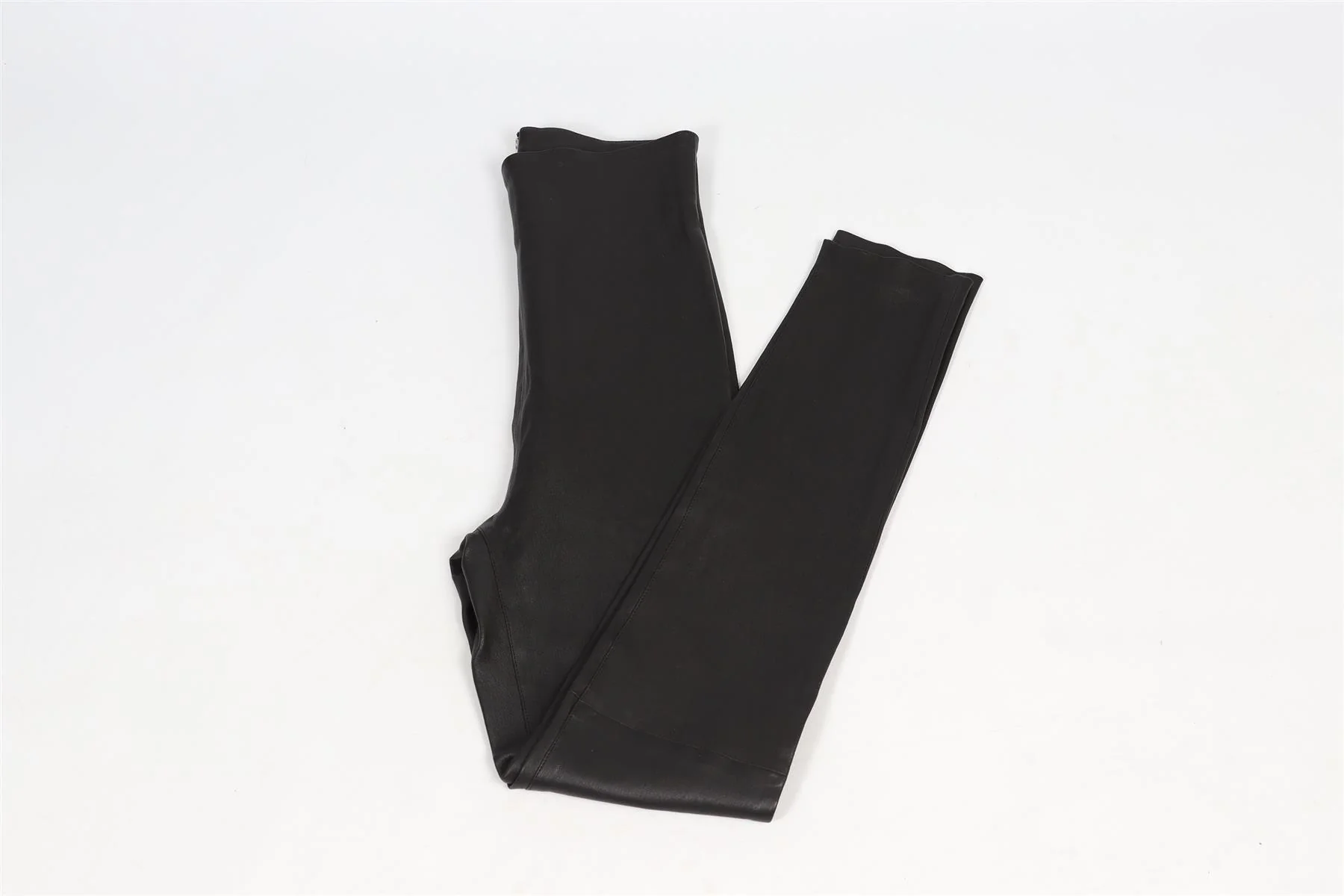 SABLYN BLACK LEATHER LEGGINGS LARGE - Image 2