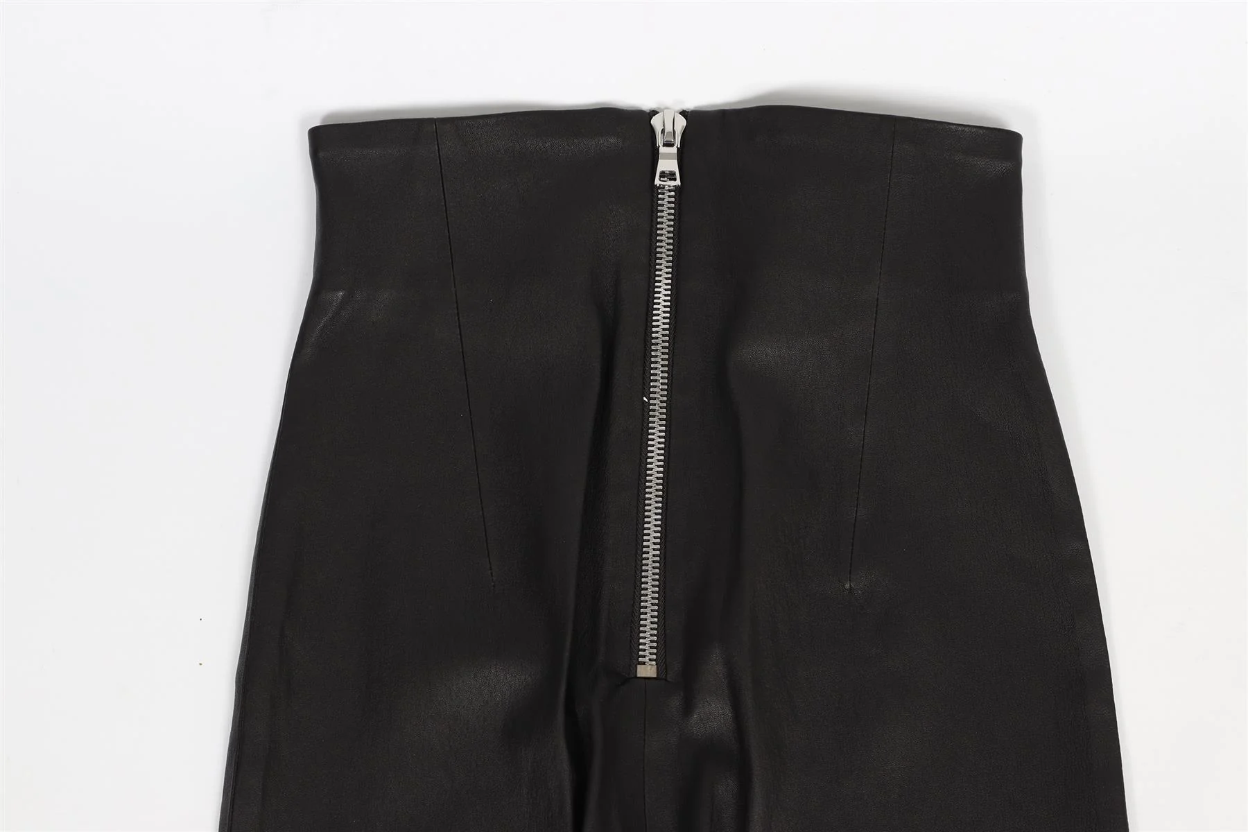 SABLYN BLACK LEATHER LEGGINGS LARGE - Image 4