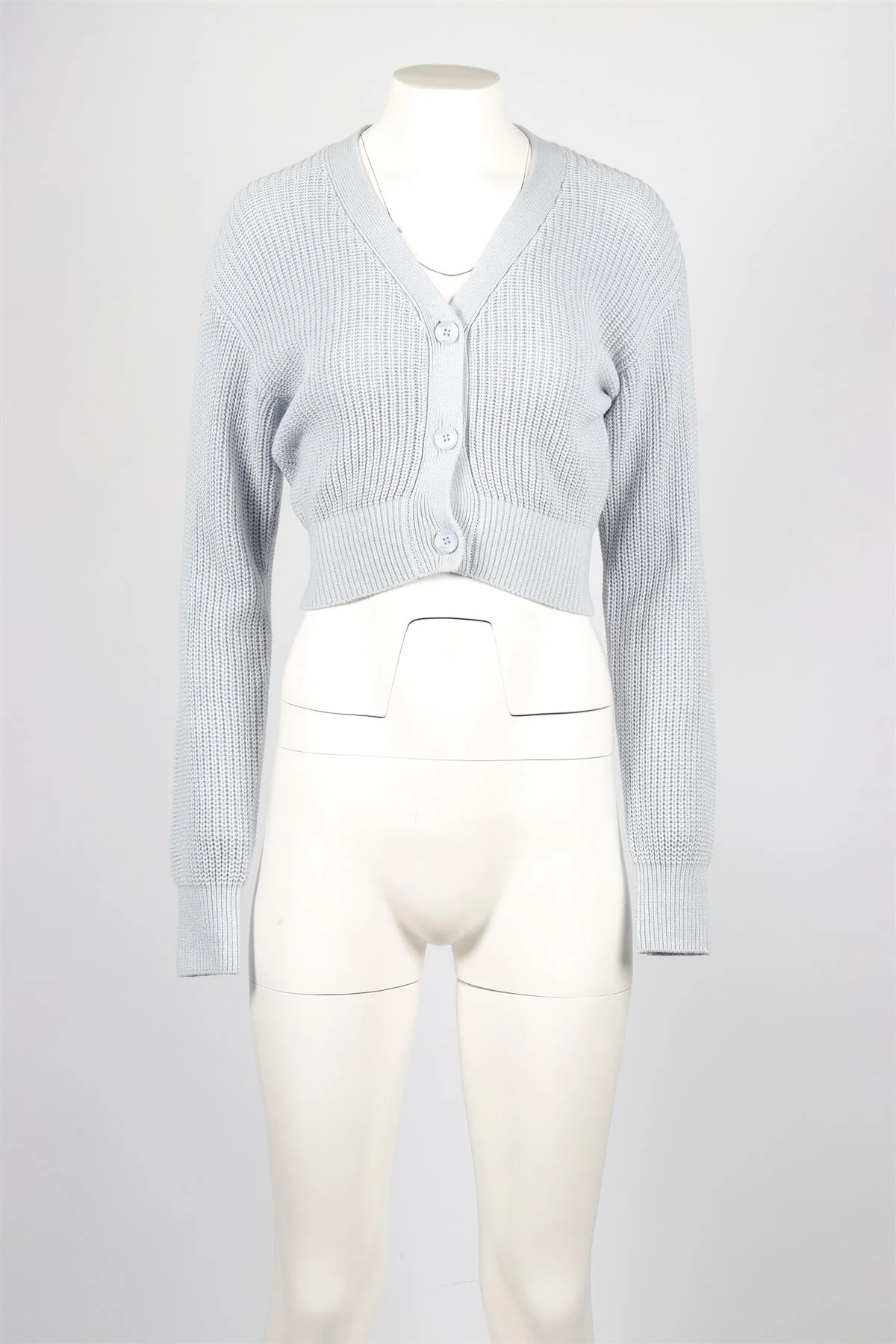 SABLYN BLUE COTTON CARDIGAN SMALL - Image 2