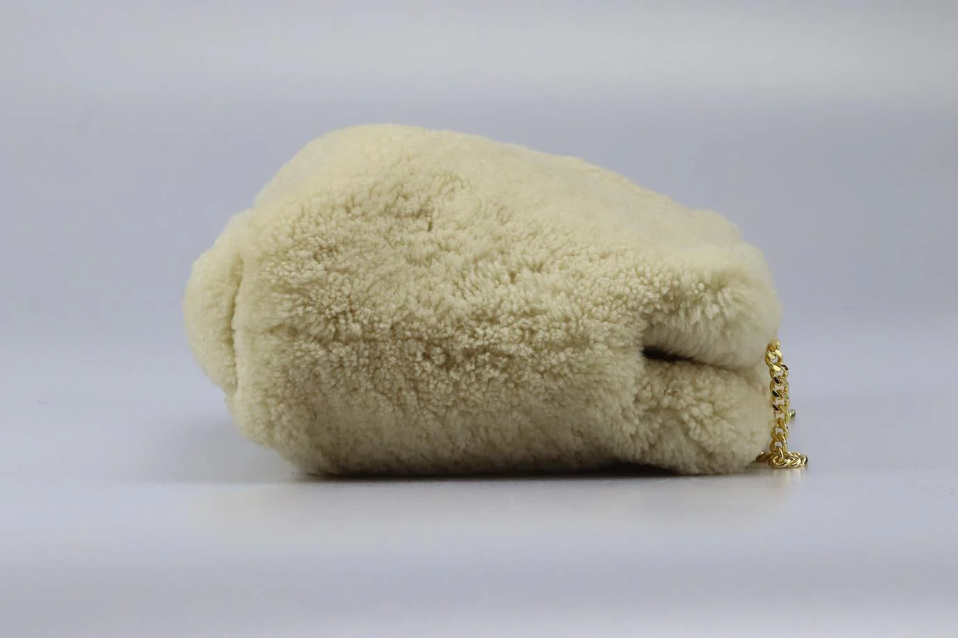 SABLYN CHAIN DETAIL SHEARLING SHOULDER BAG - Image 4